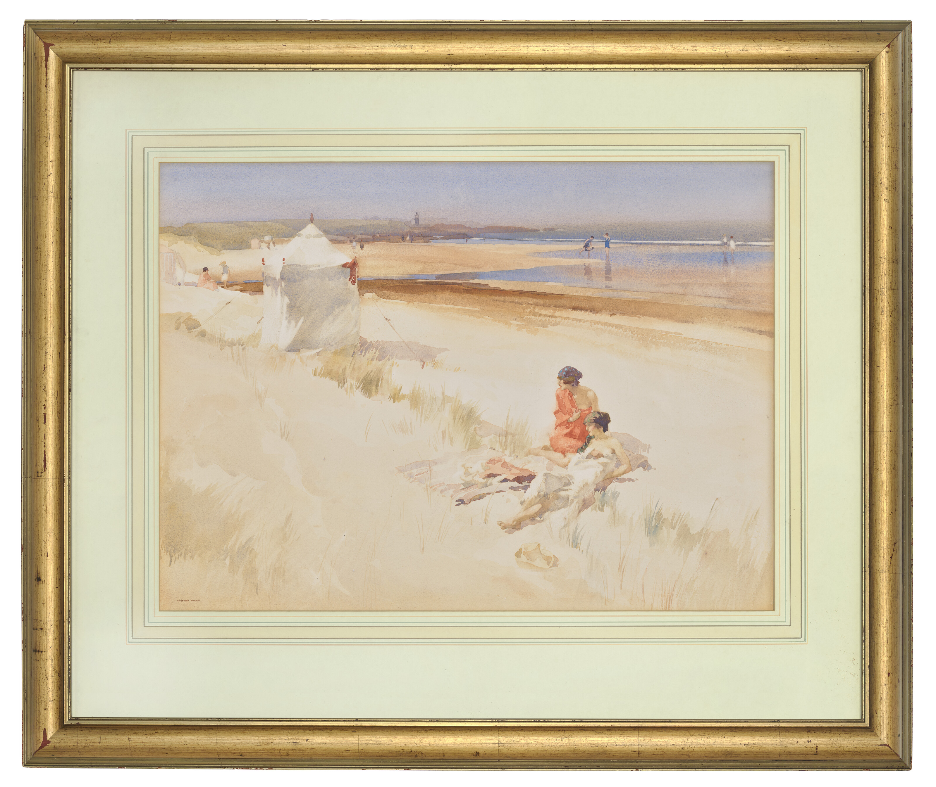 William Russell Flint — Послеобеденное безделье, Бамбург, изображение 2