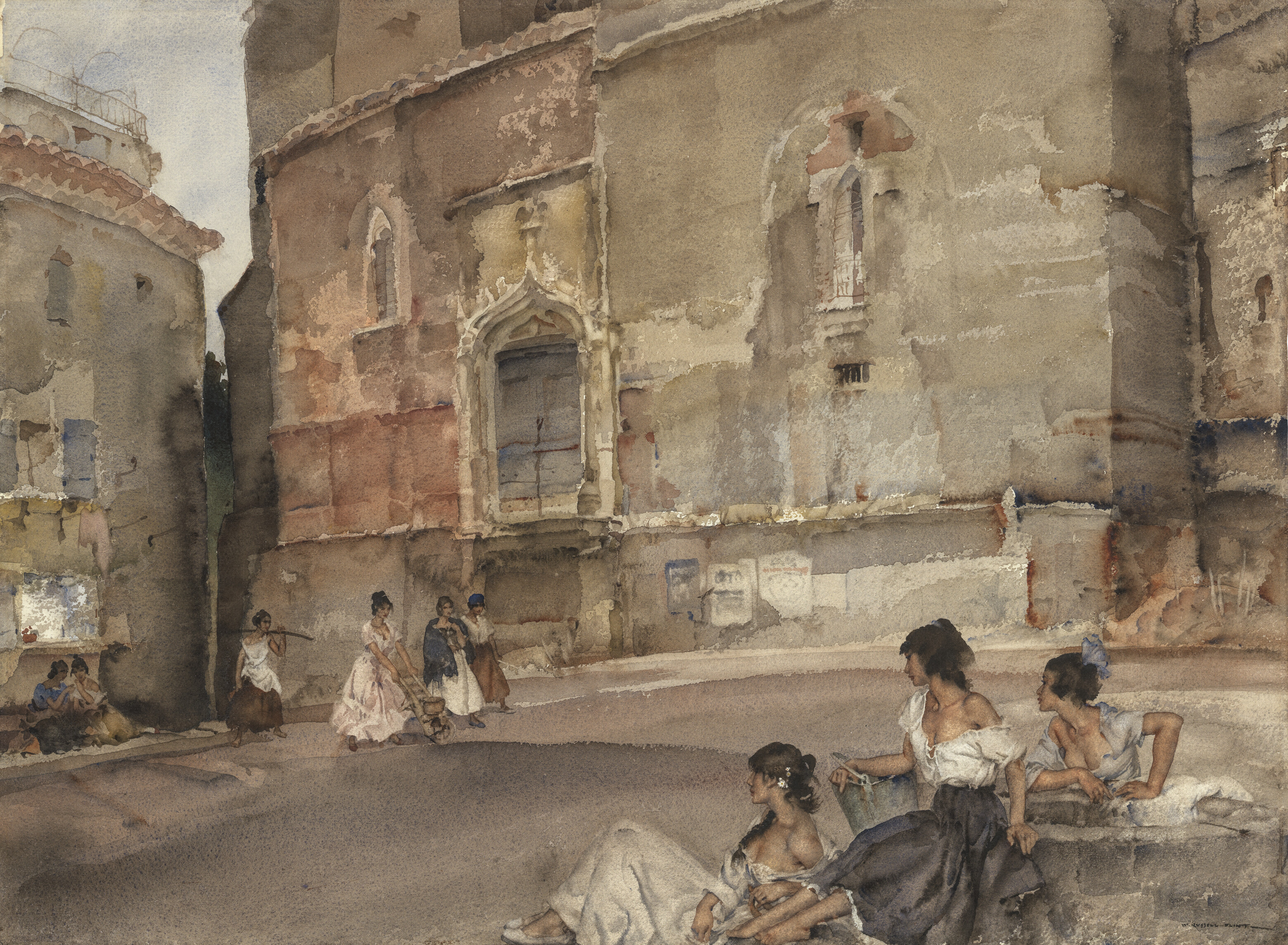 William Russell Flint — Напряженность, Люсене-Ле-Труа-Тур