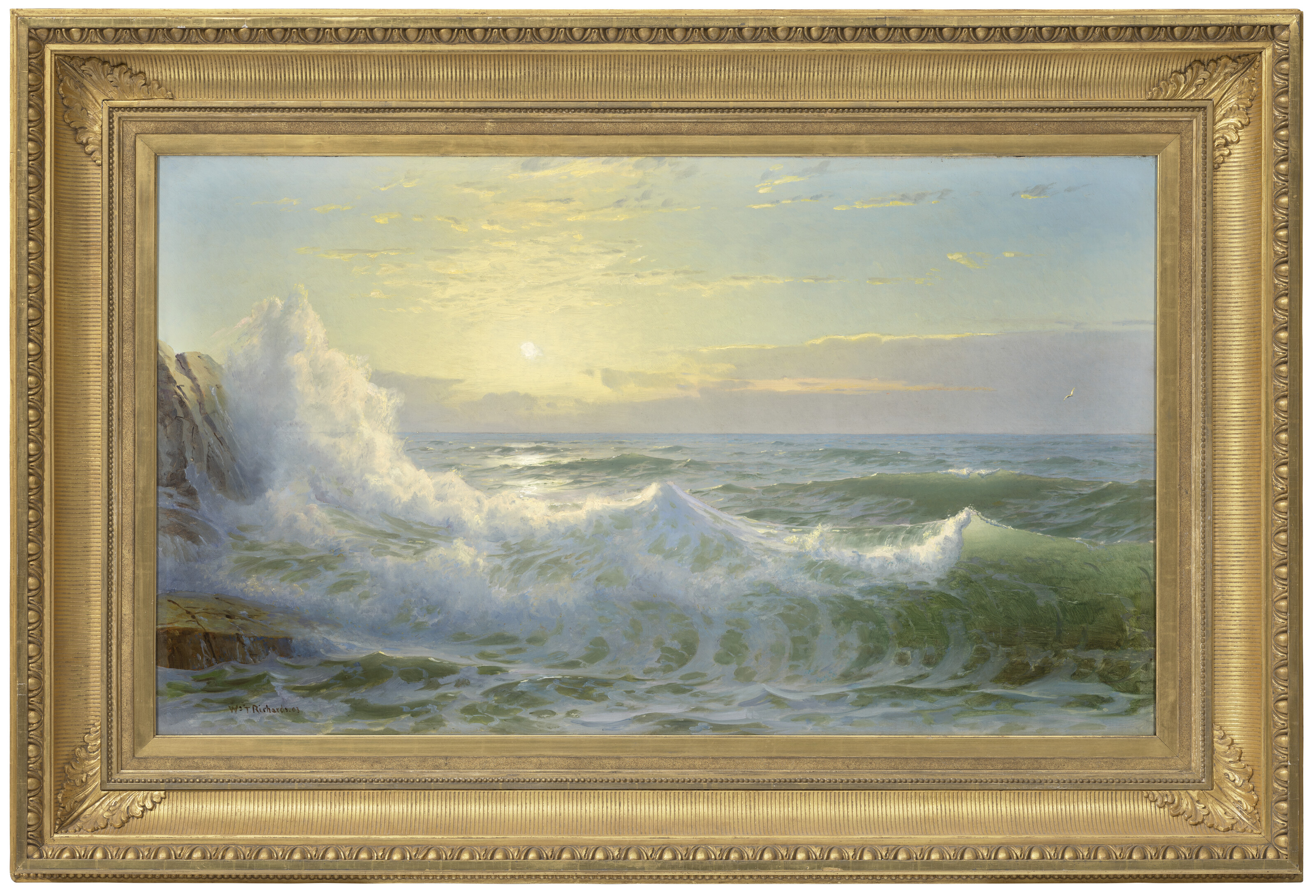 William Trost Richards — Залитые солнцем волны, изображение 2