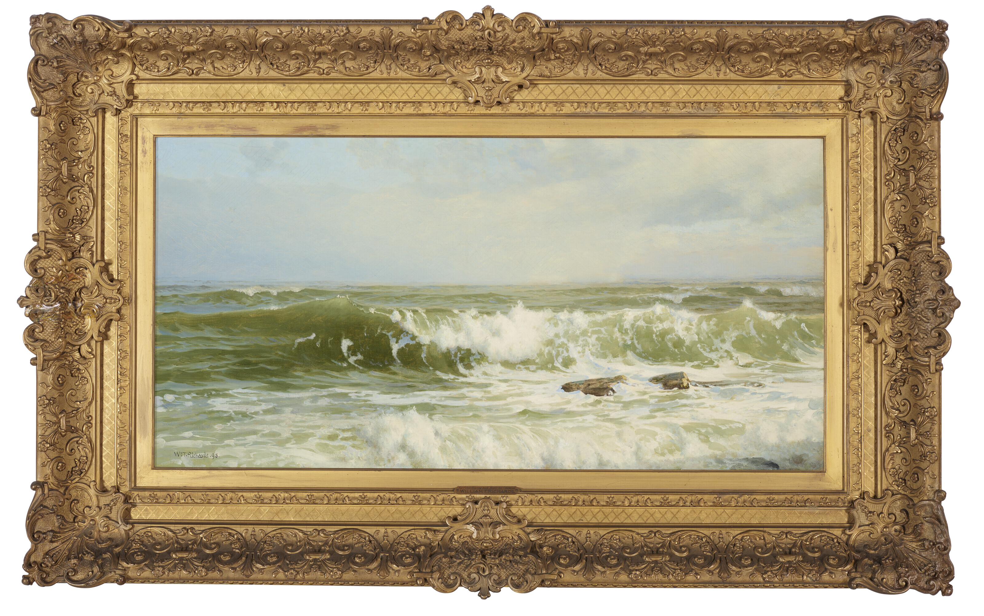 William Trost Richards — Прибой и рассеивающийся туман, Бобровый хвост, Конская стрижка, изображение 2