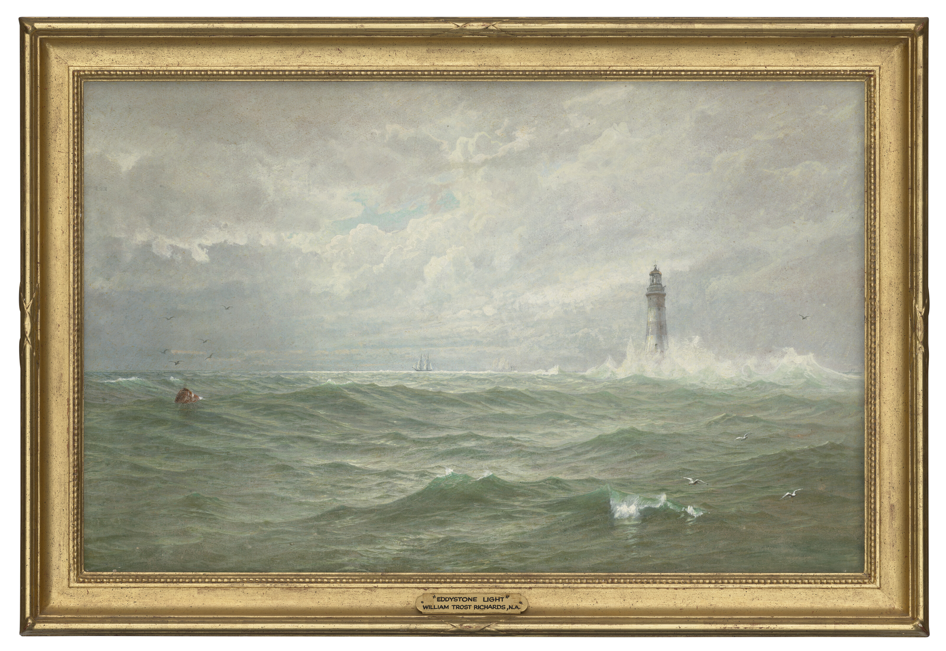 William Trost Richards — Вихревой каменный свет, изображение 2