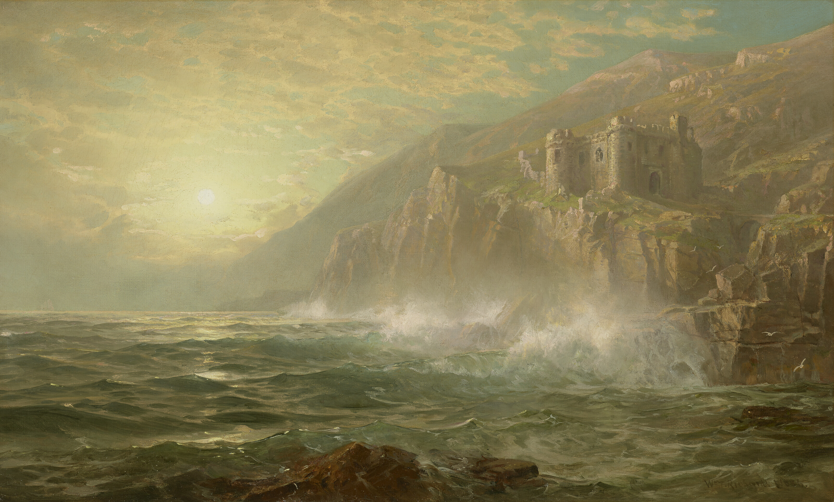 William Trost Richards — Побережье в Корнуолле