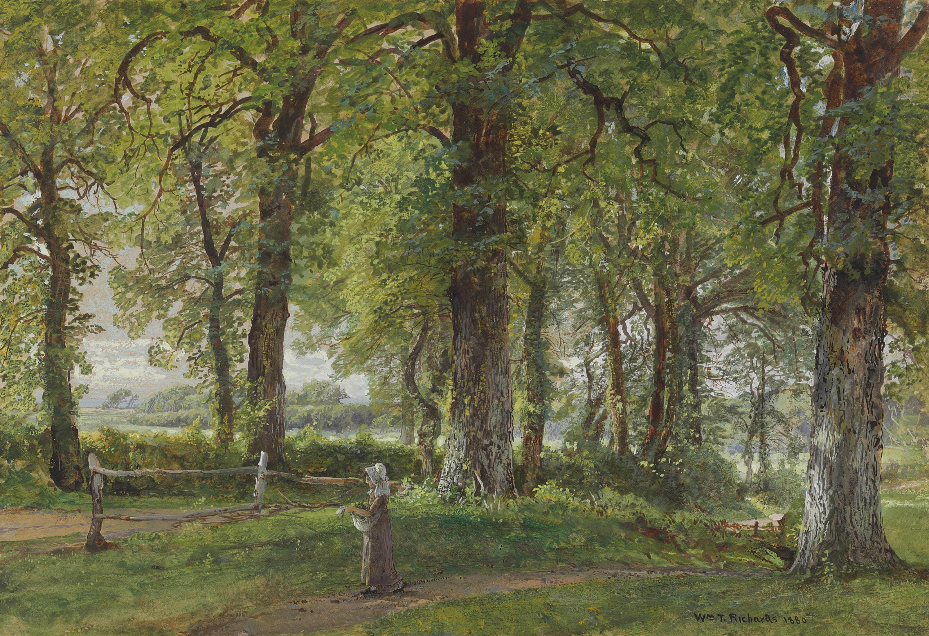 William Trost Richards — Английская проселочная дорога