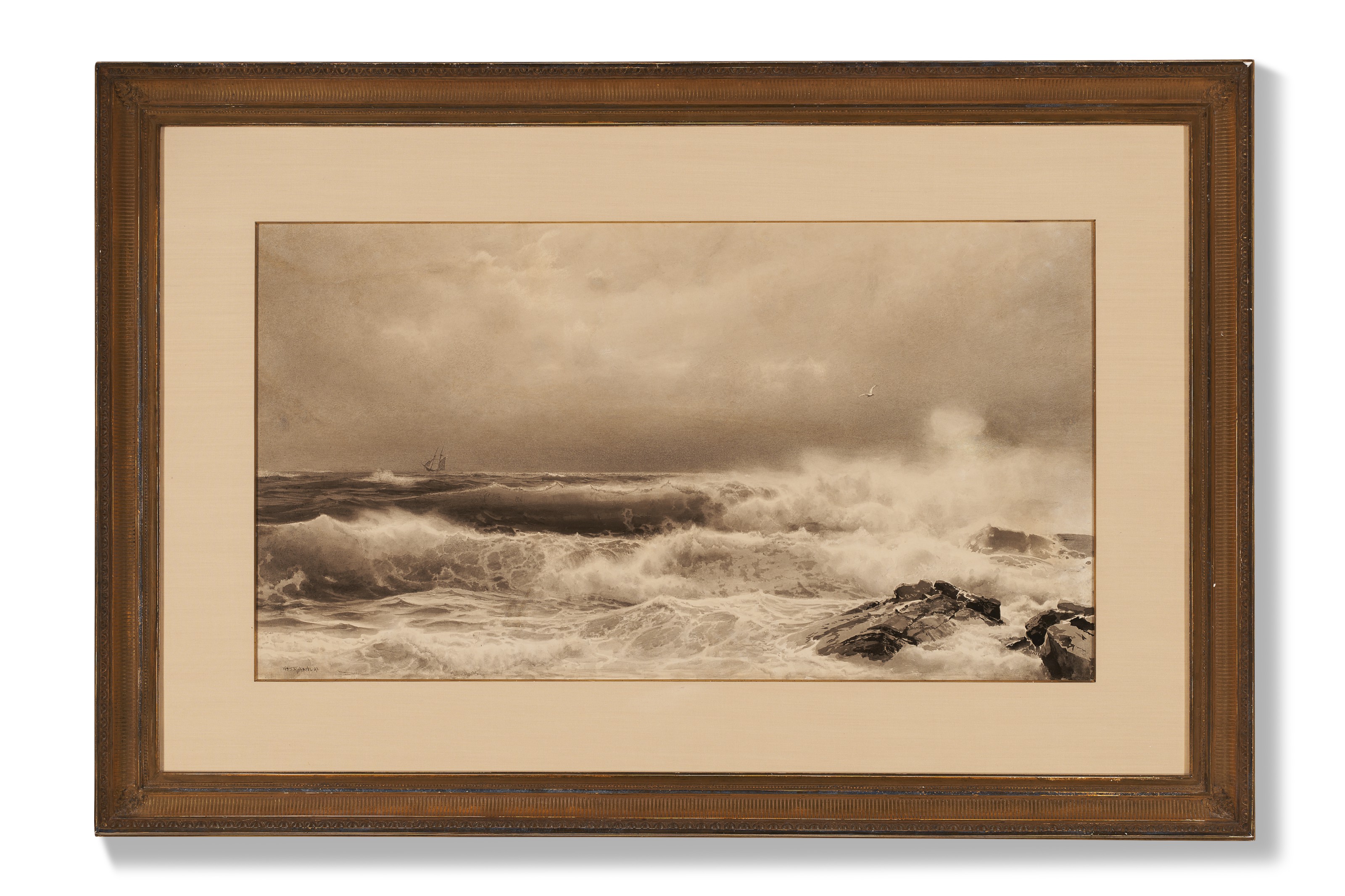 William Trost Richards — Шторм