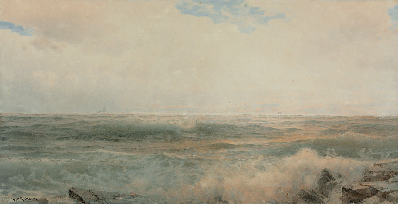 William Trost Richards — Море в Бивер-Тейл, Конаникат