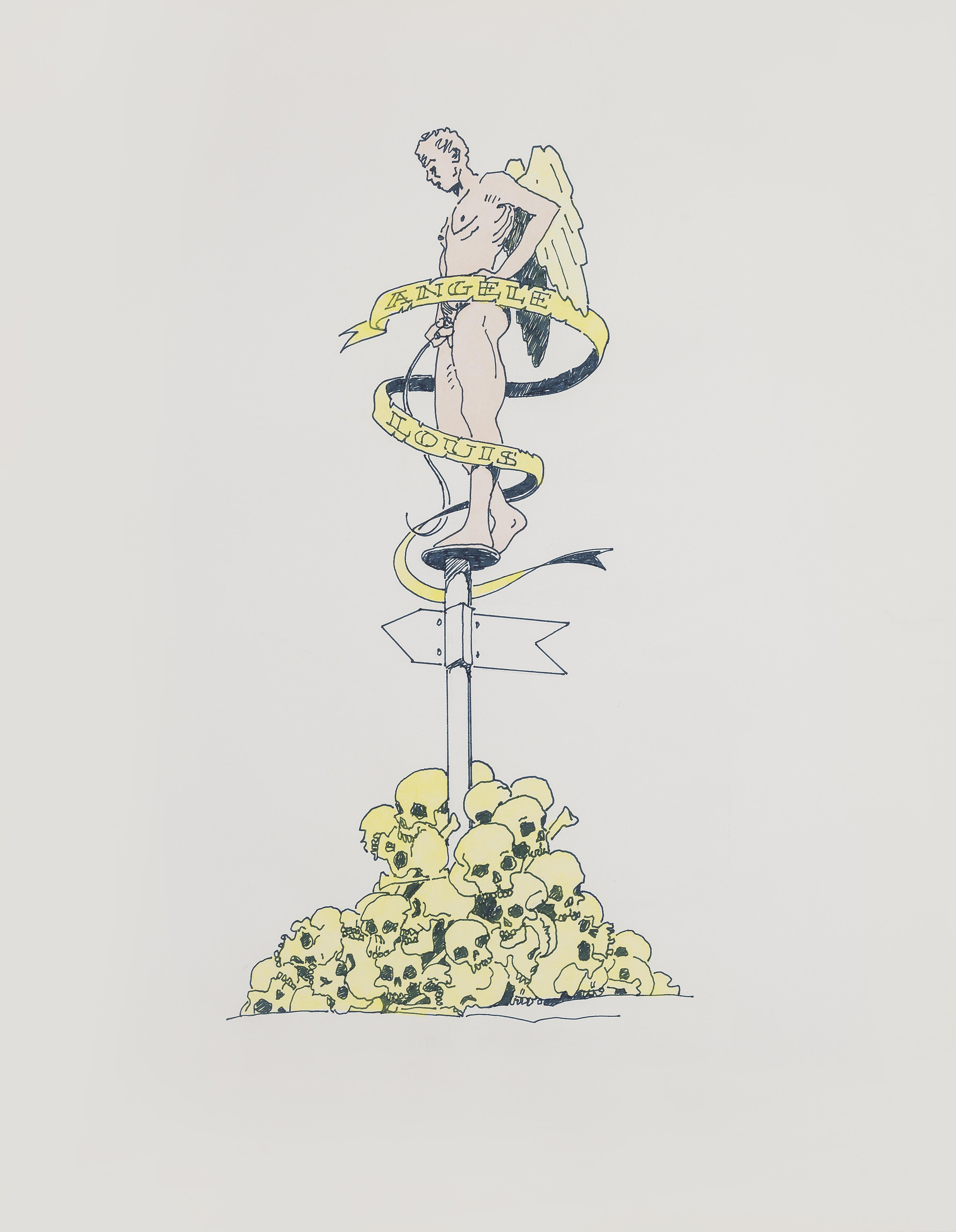 Wim Delvoye — Рис. 74 Этюд для тату-студии Angele Louis