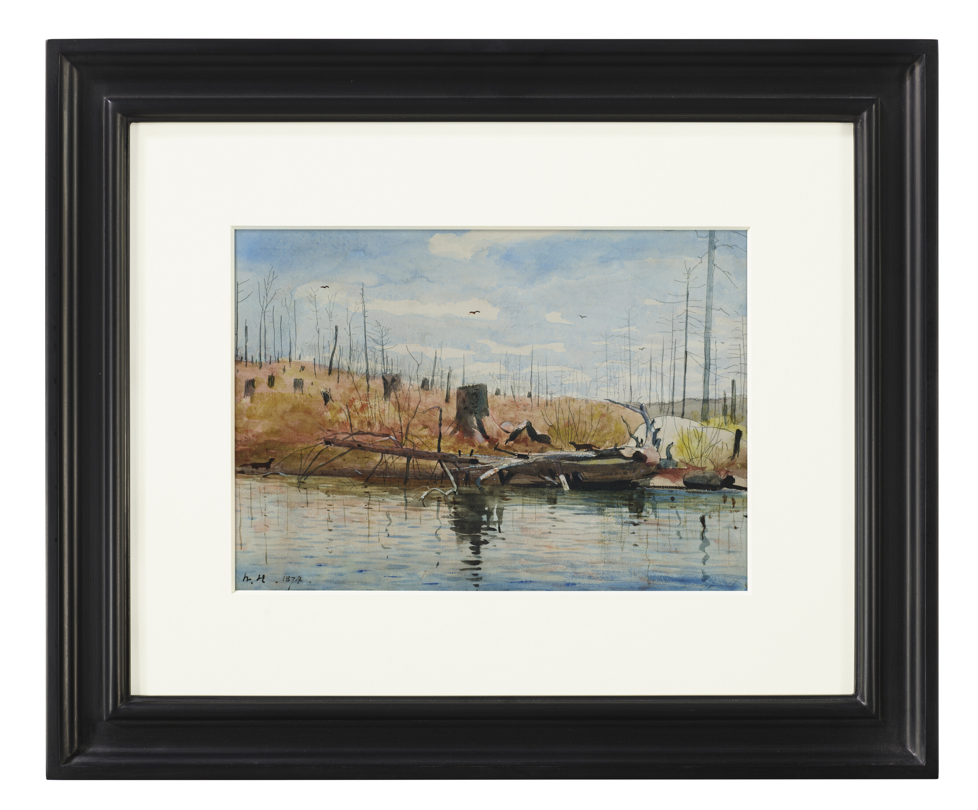Winslow Homer — Поваленное дерево с норками, изображение 3