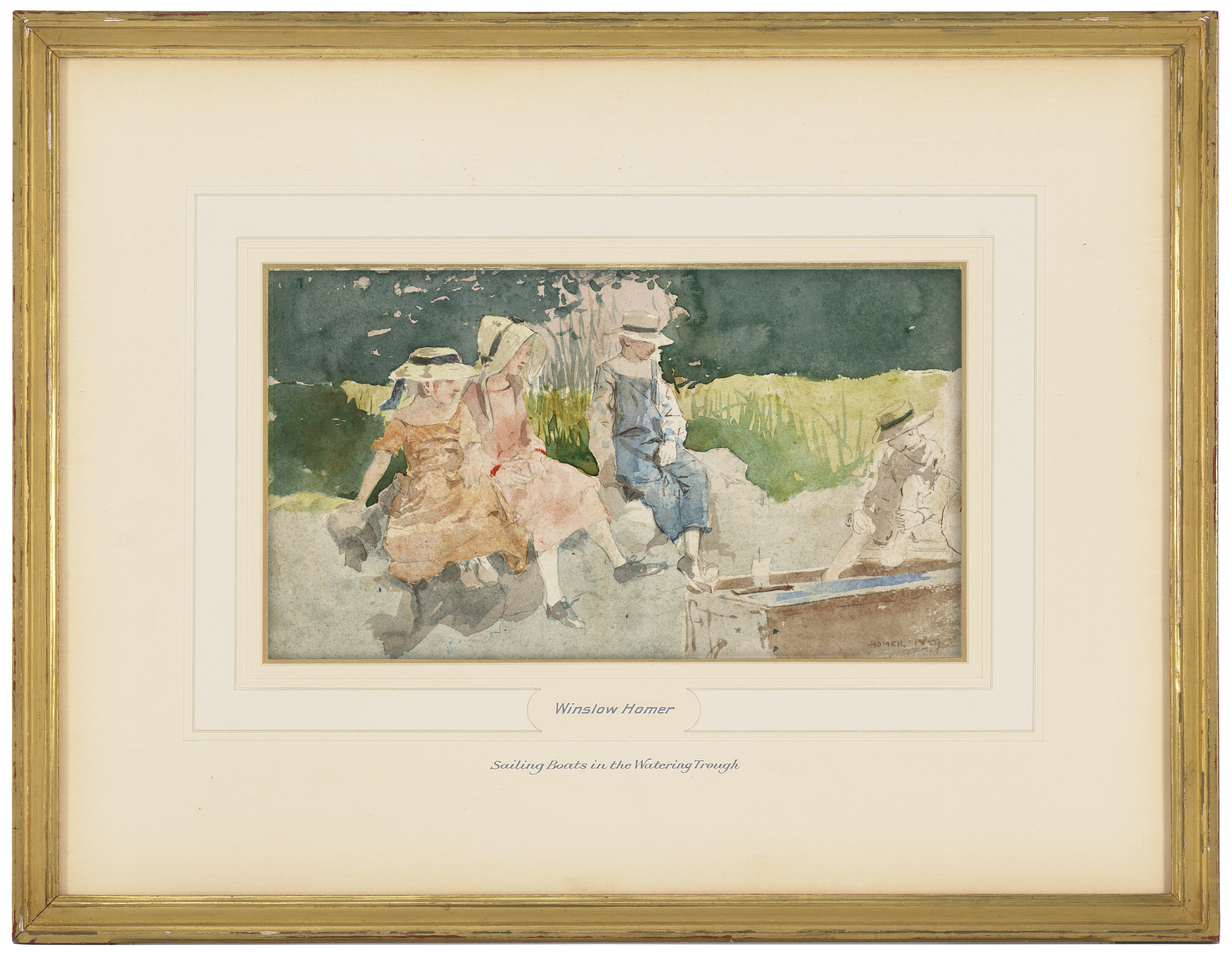 Winslow Homer — Парусные лодки в поилочном желобе, изображение 2