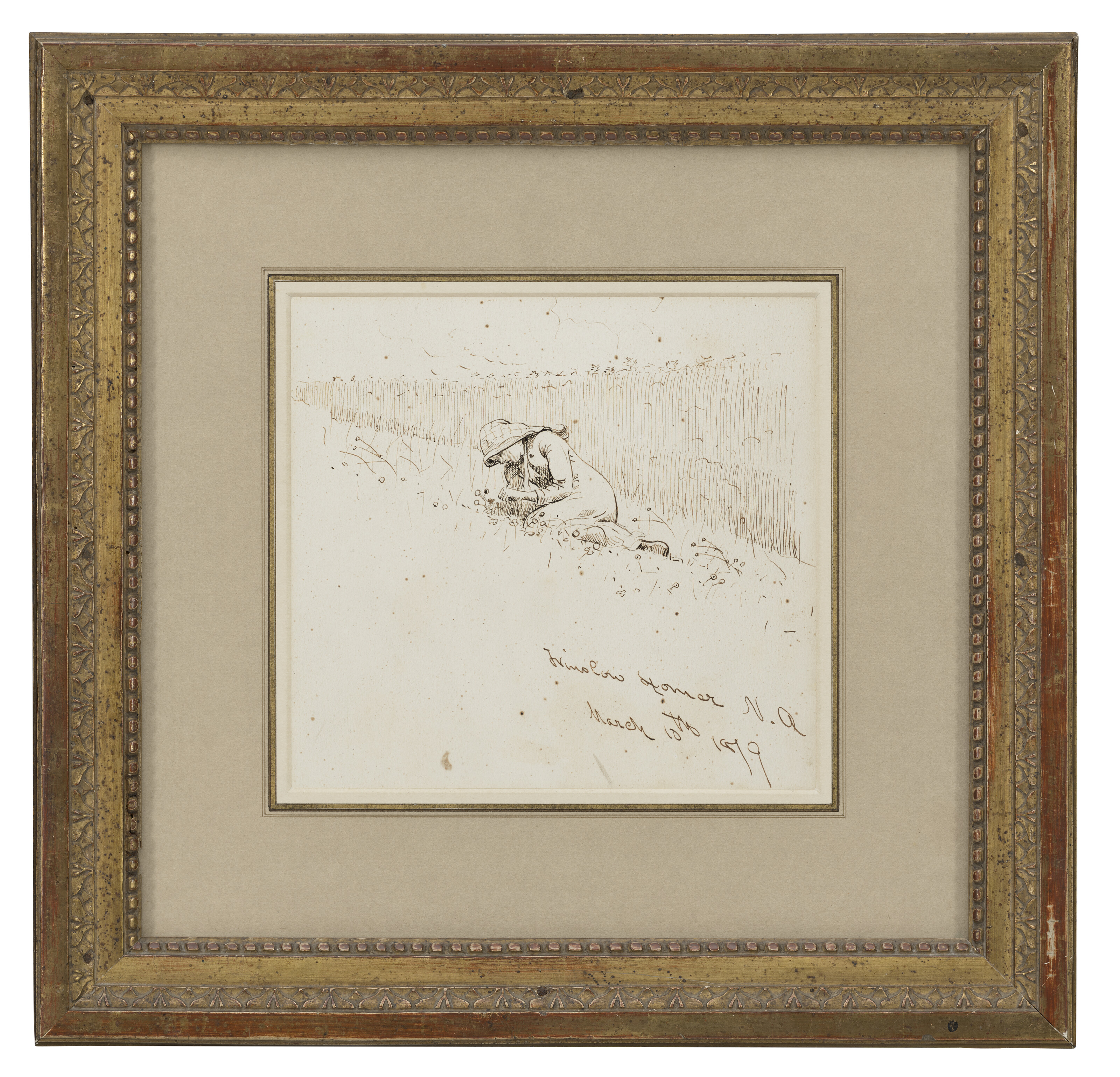 Winslow Homer — Сбор цветов на ферме Хоутон, изображение 2