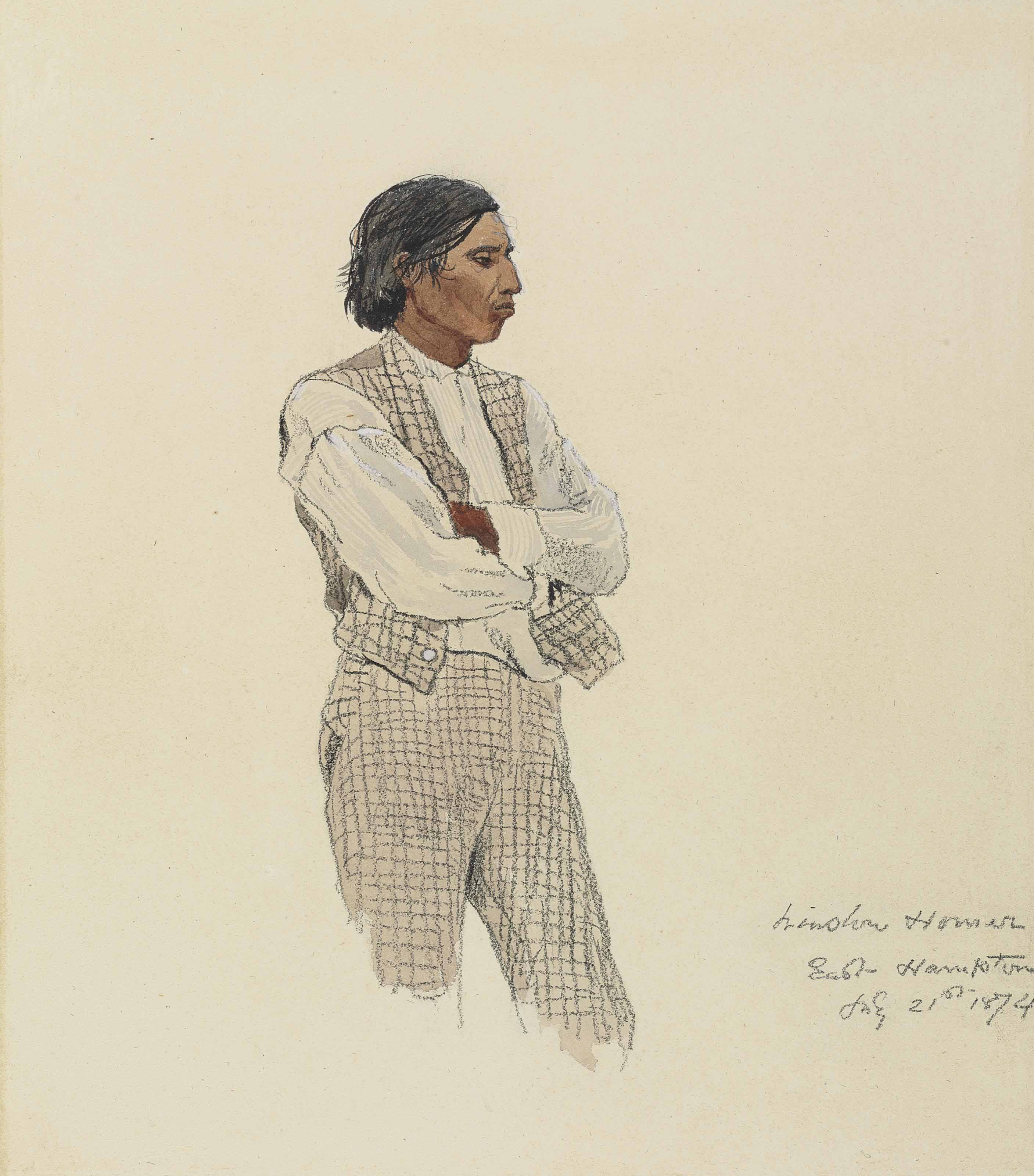 Winslow Homer — Дэвид Фароа, последний из Монтауков