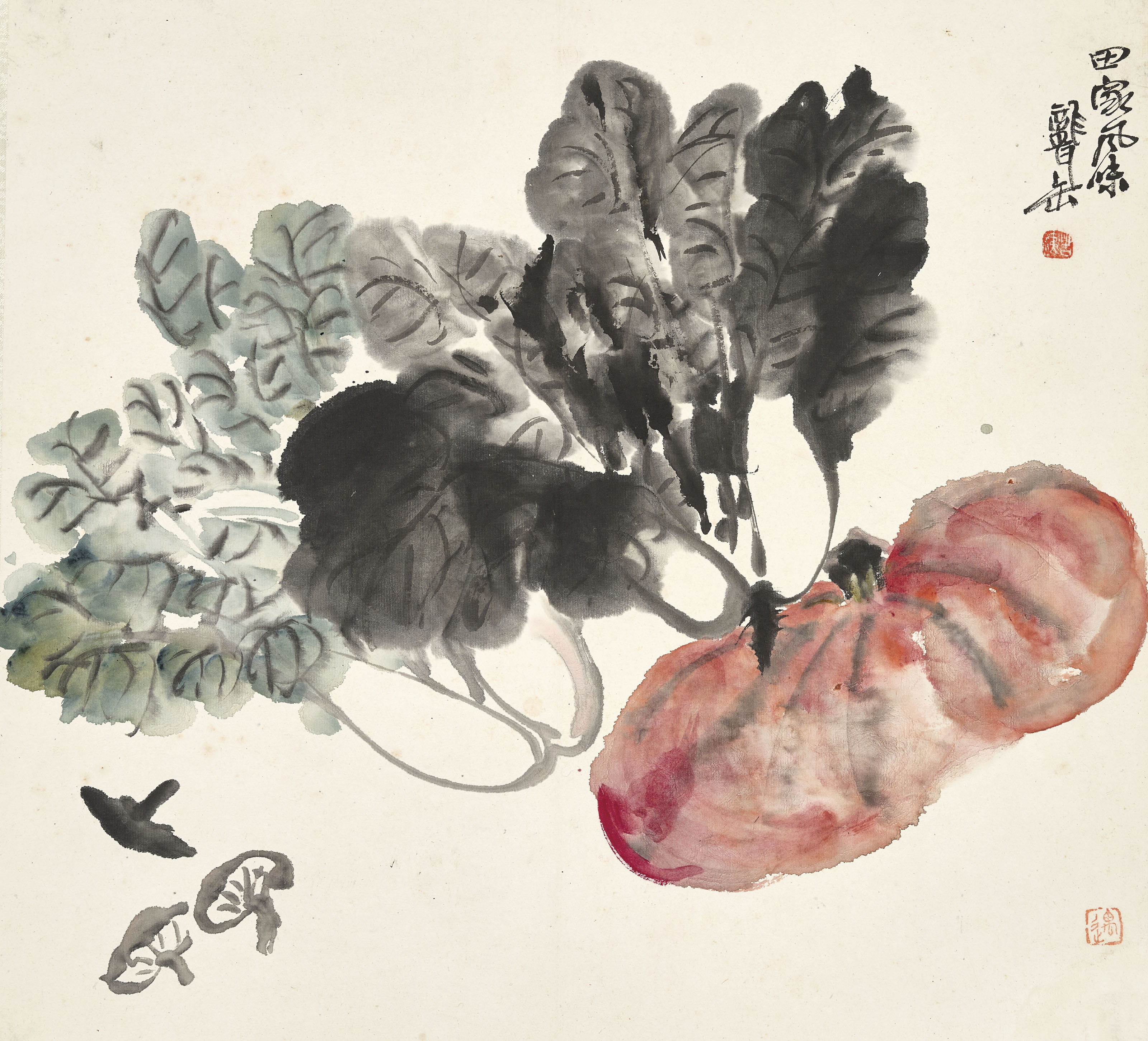 Wu Changshuo — Альбом с цветами, овощами и предметами, изображение 2