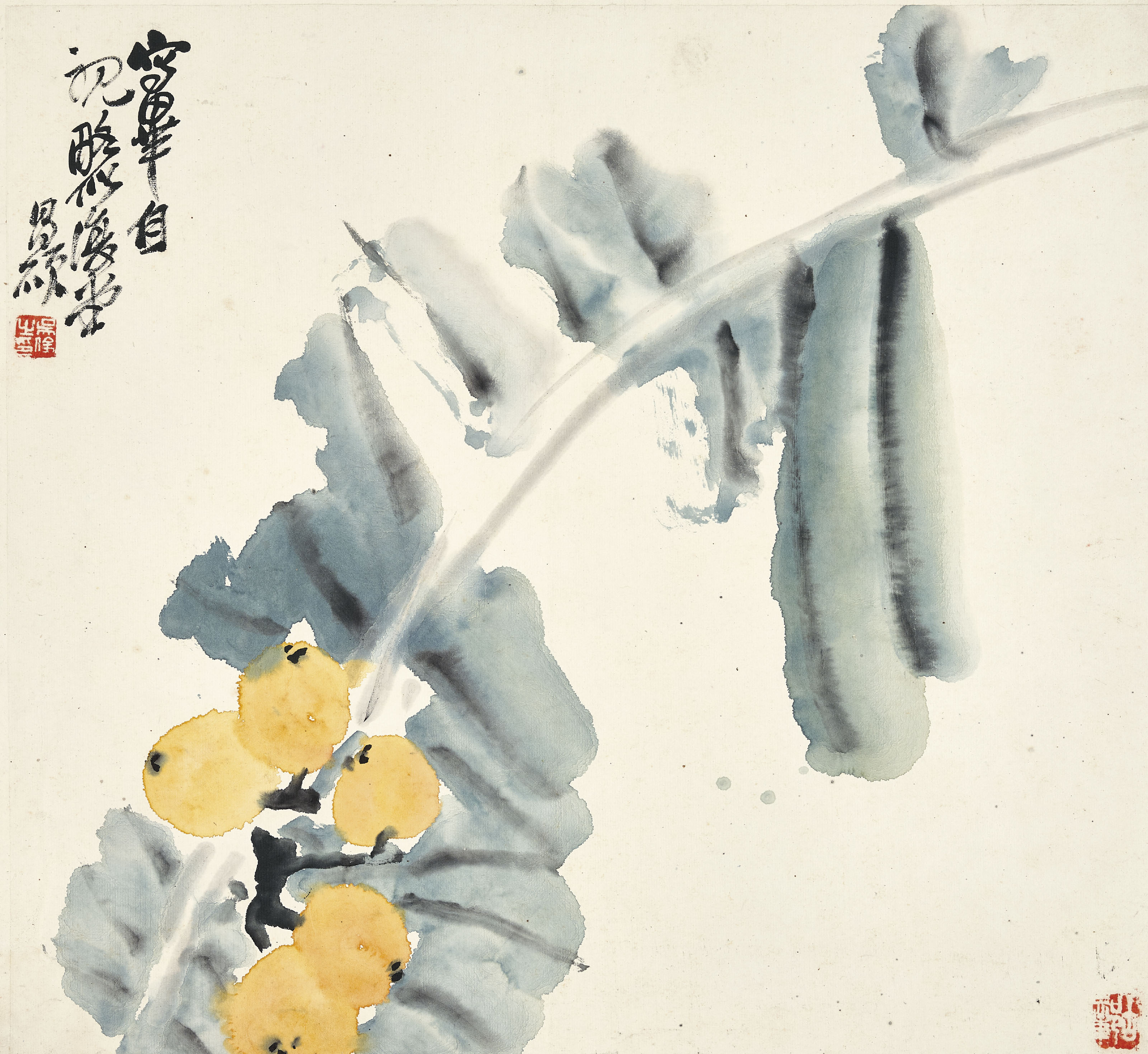 Wu Changshuo — Альбом с цветами, овощами и предметами, изображение 7
