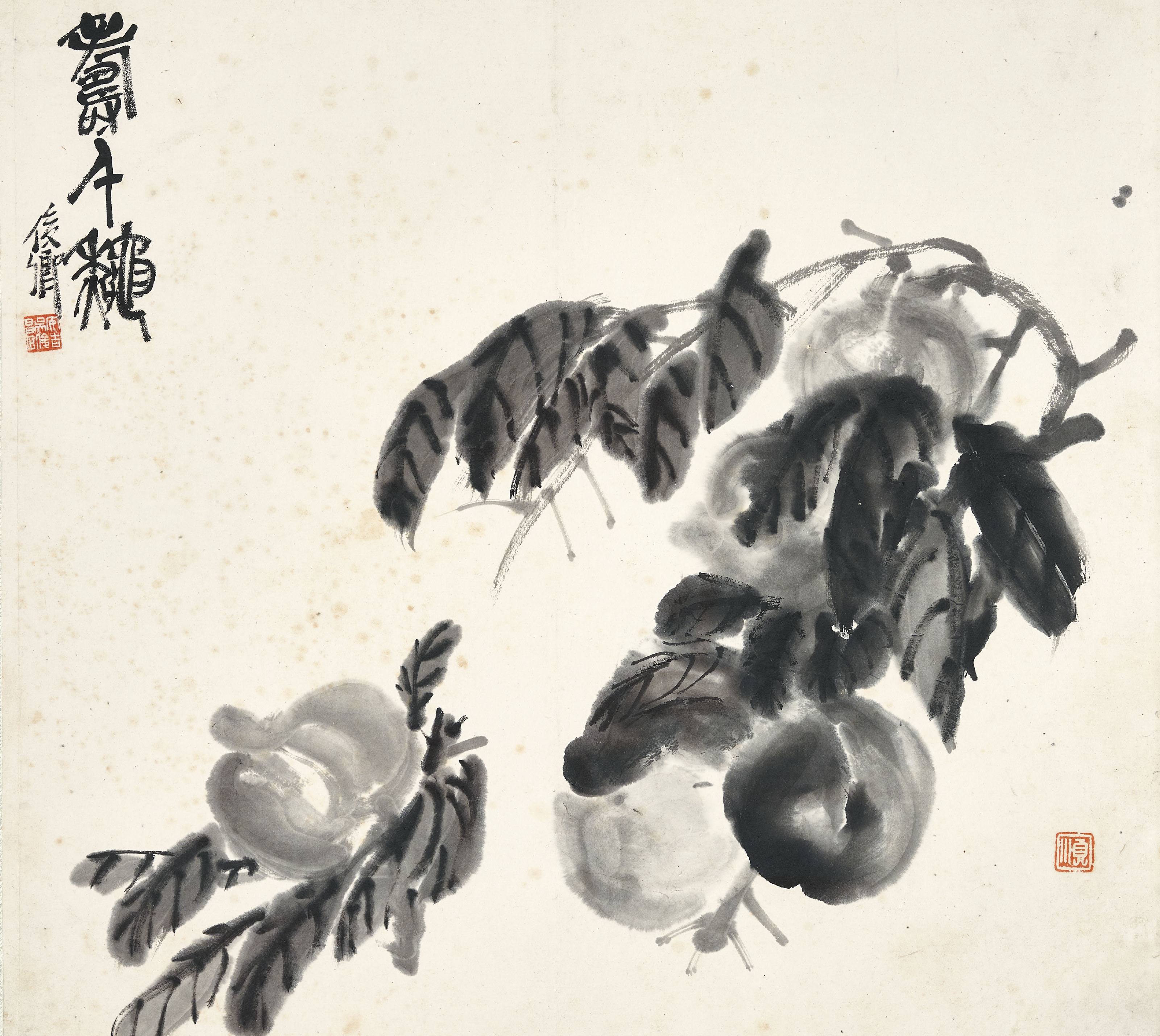 Wu Changshuo — Альбом с цветами, овощами и предметами, изображение 8