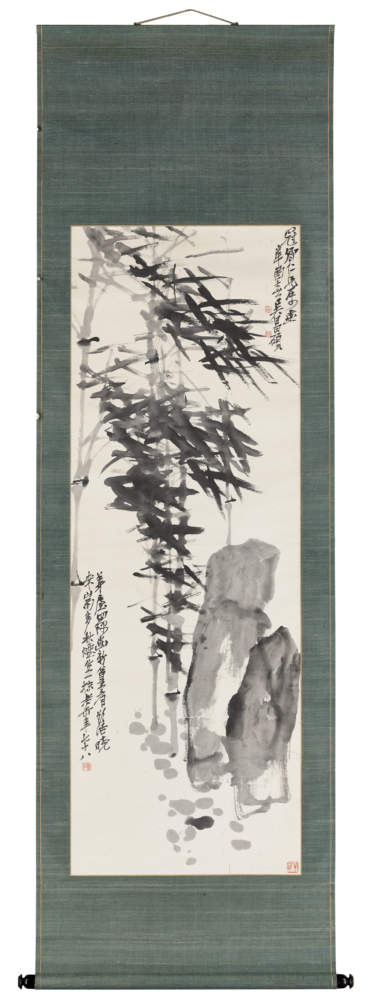 Wu Changshuo — Бамбук и камень, изображение 2