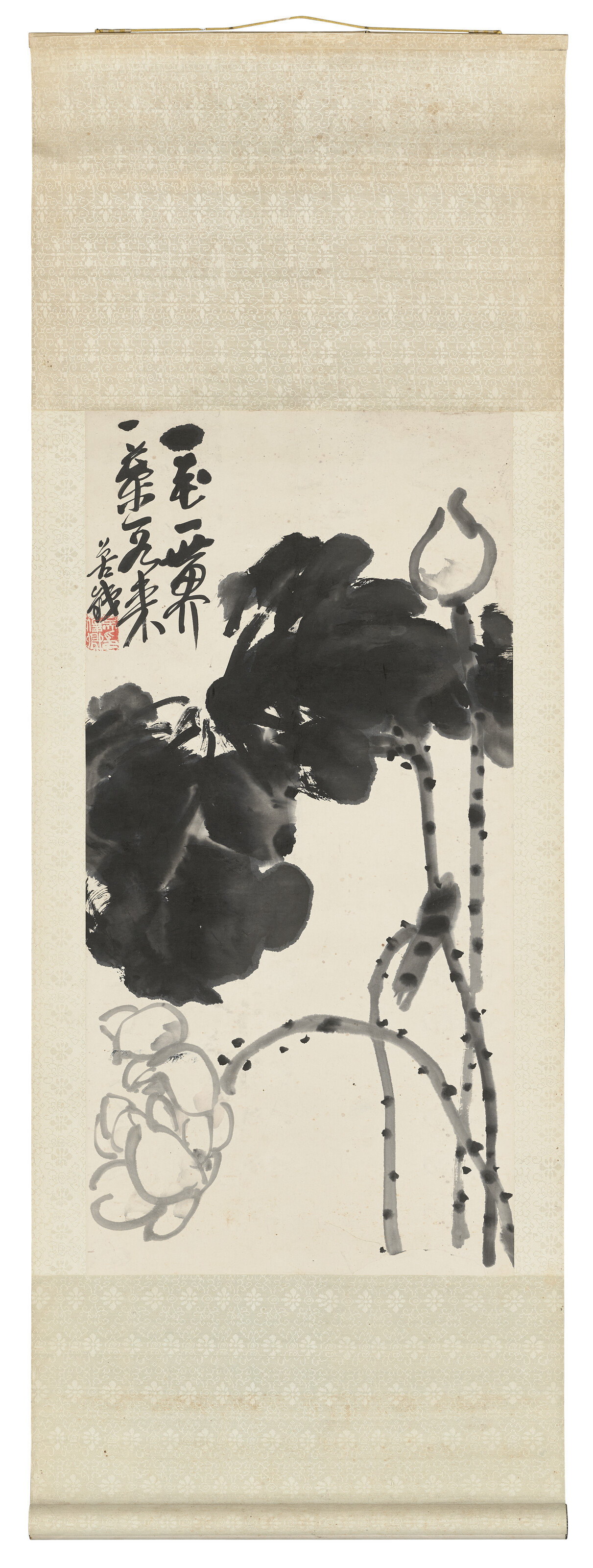 Wu Changshuo — Чернильный лотос, изображение 2