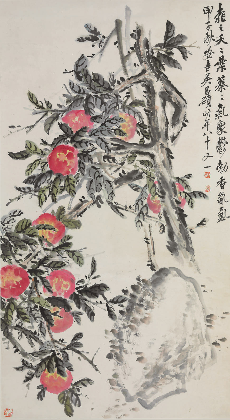 Wu Changshuo — персики
