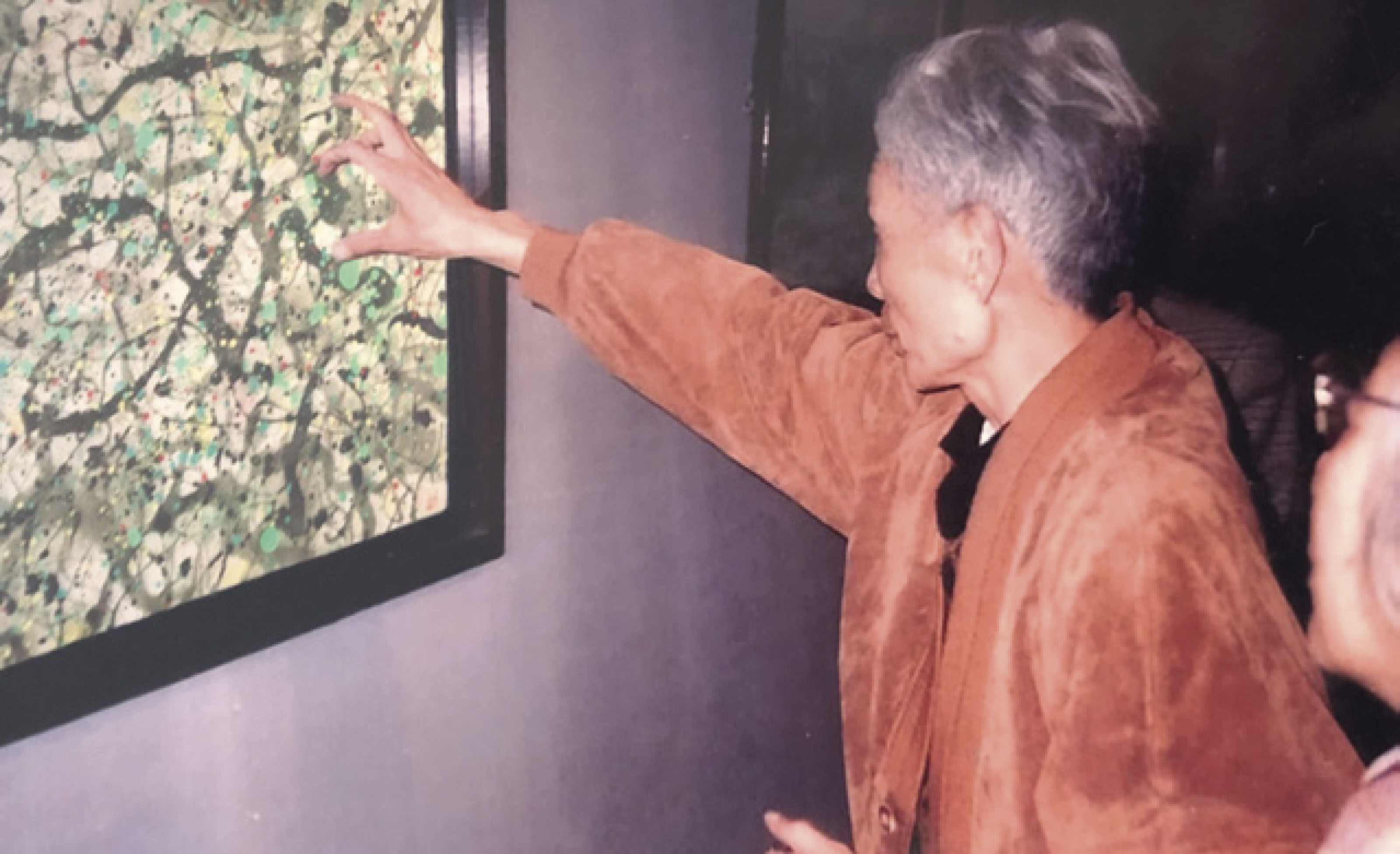 Wu Guanzhong — Дикие виноградные лозы с цветами, похожими на жемчужины, изображение 2