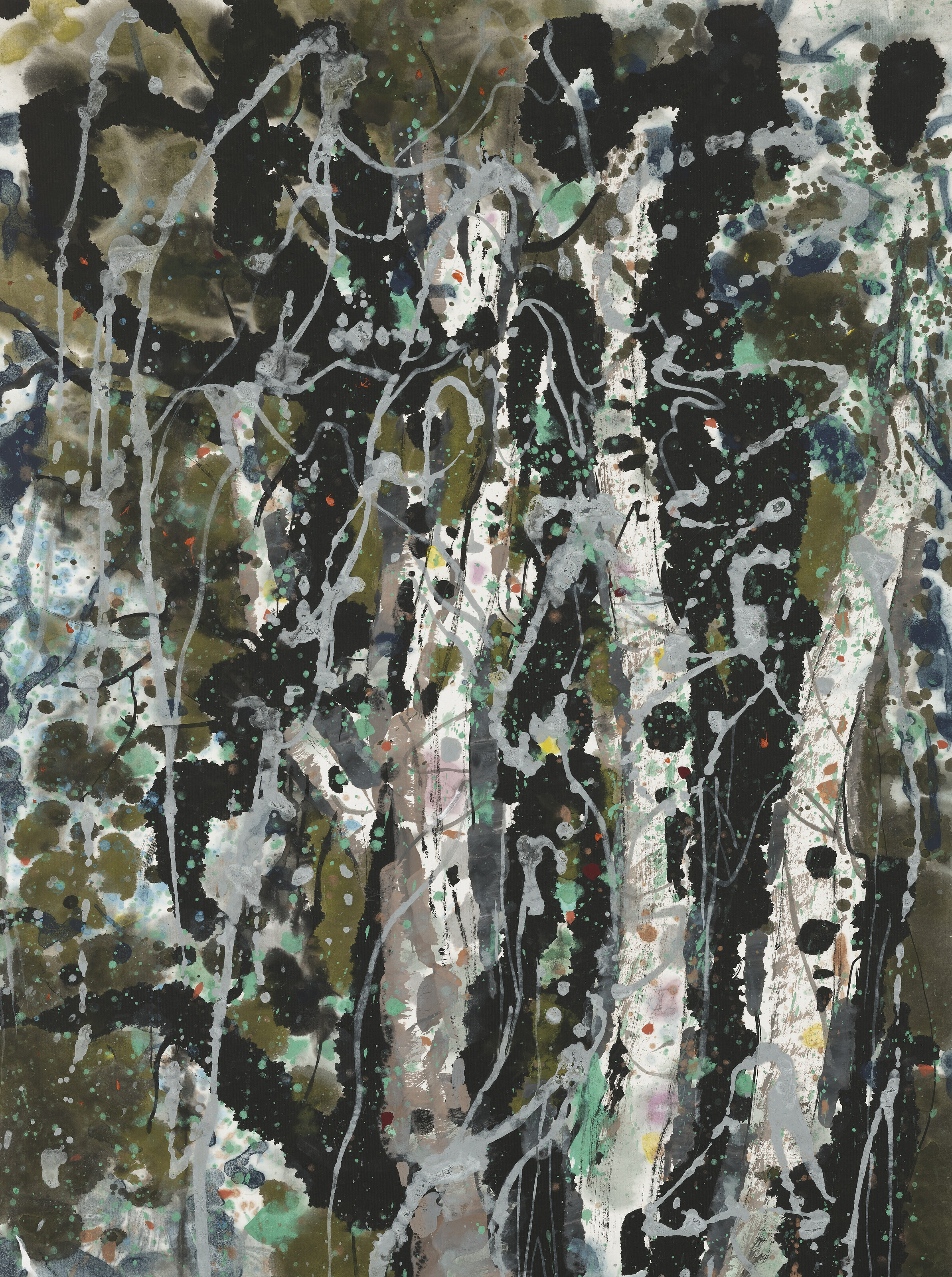 Wu Guanzhong — Лес и родник, изображение 2
