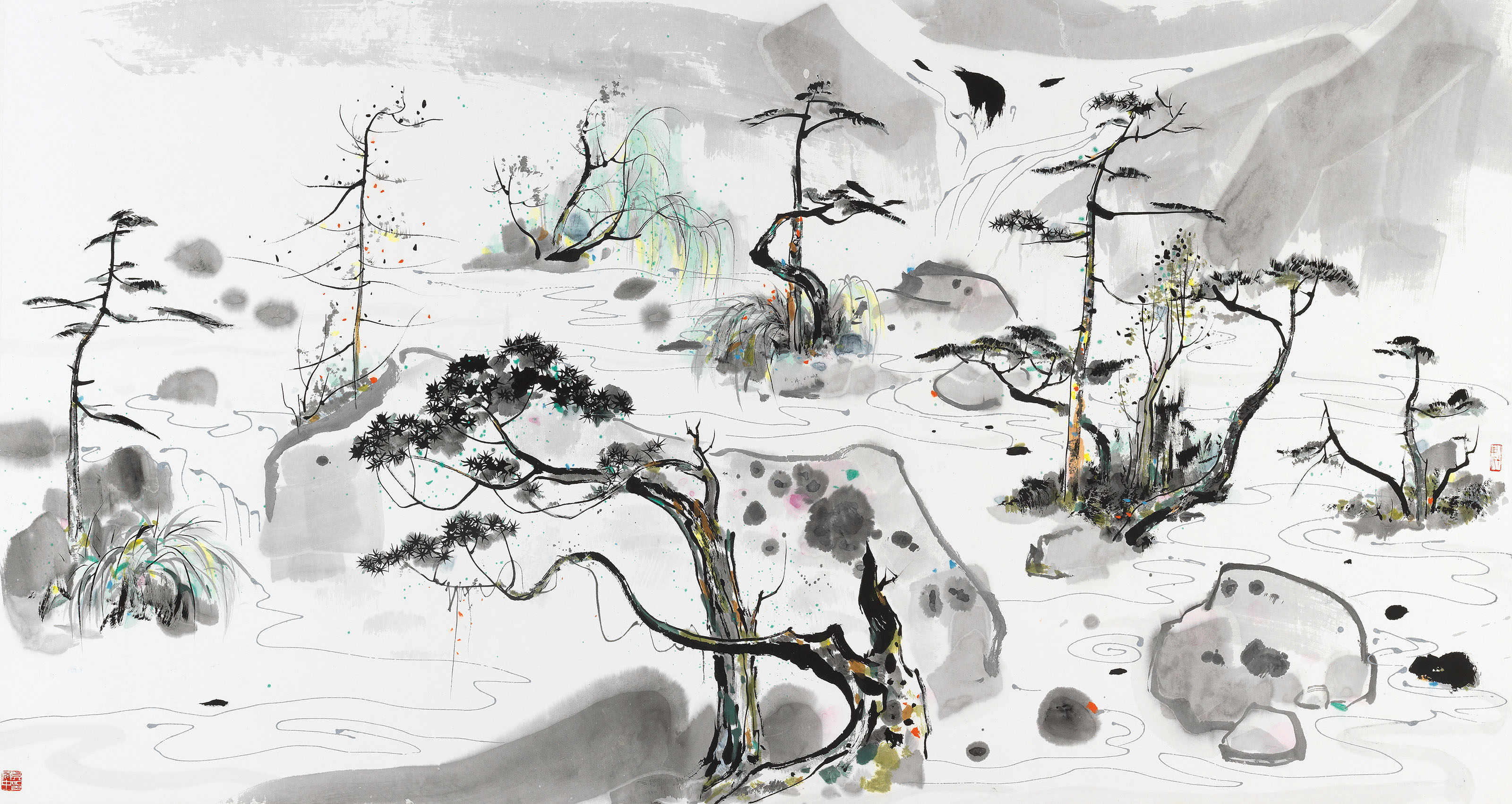 Wu Guanzhong — Море пейзажей в горшках