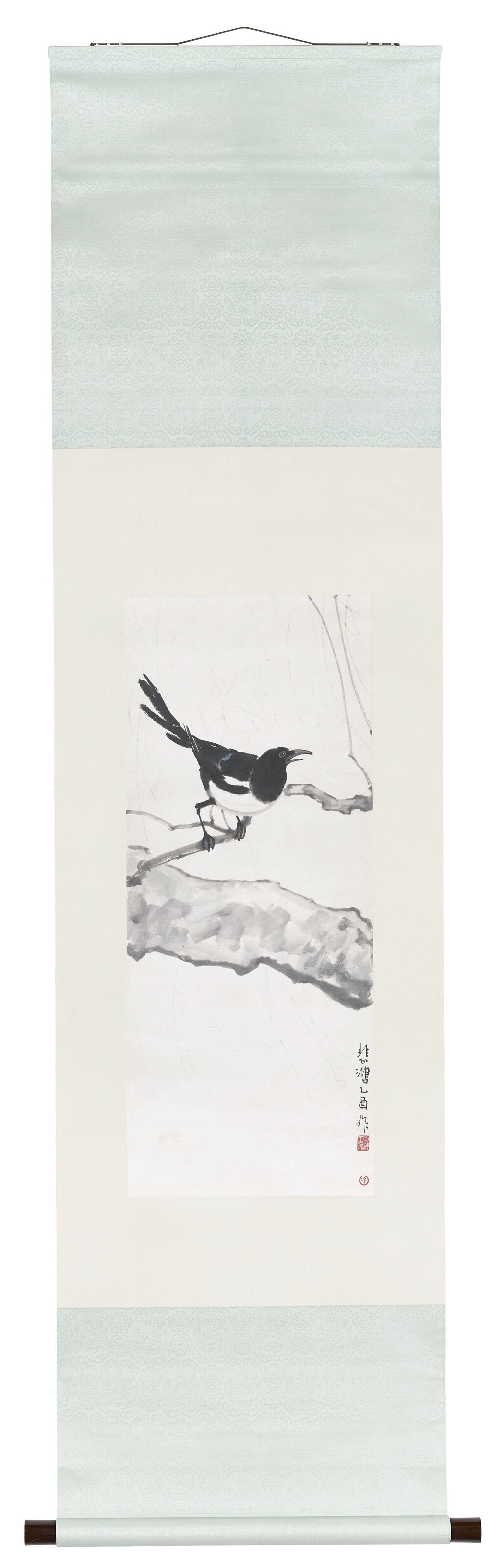 Xu Beihong — Сорока на ветке, изображение 2