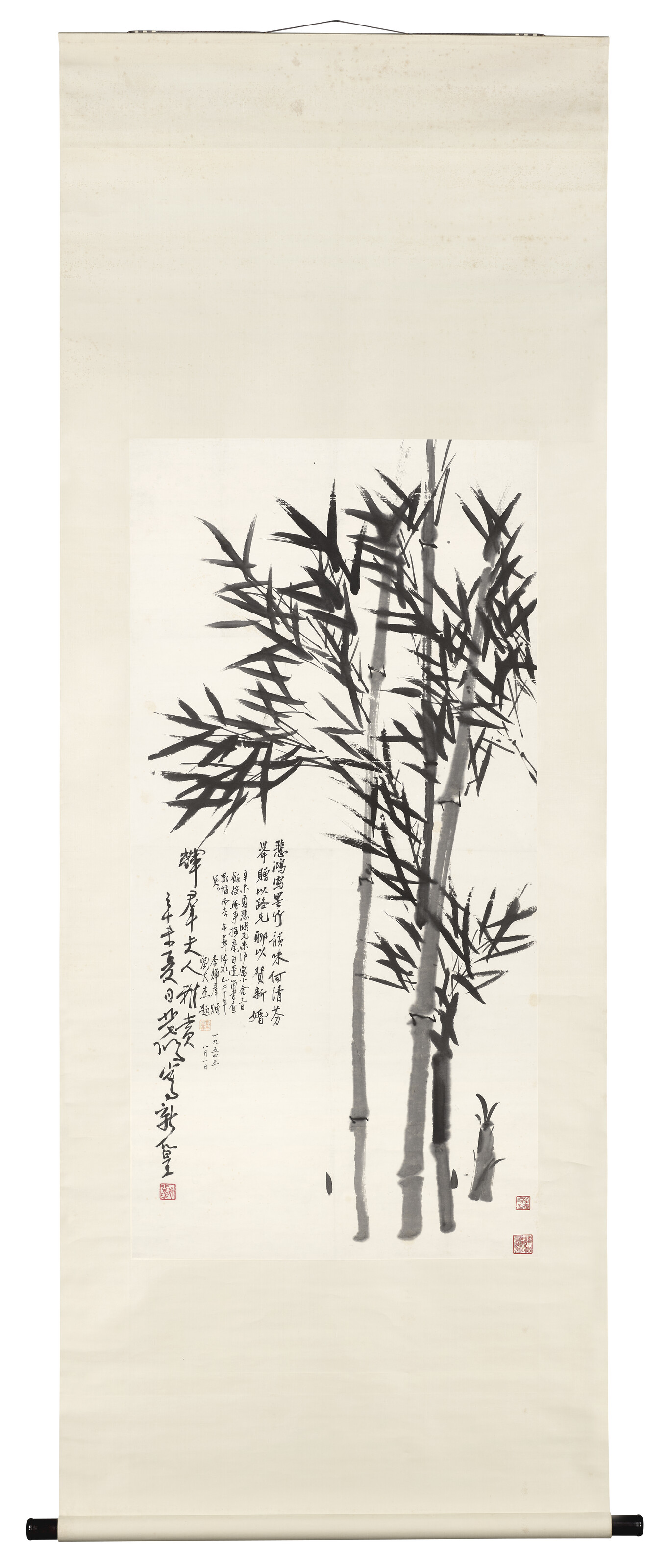 Xu Beihong — Чернильный бамбук, изображение 2