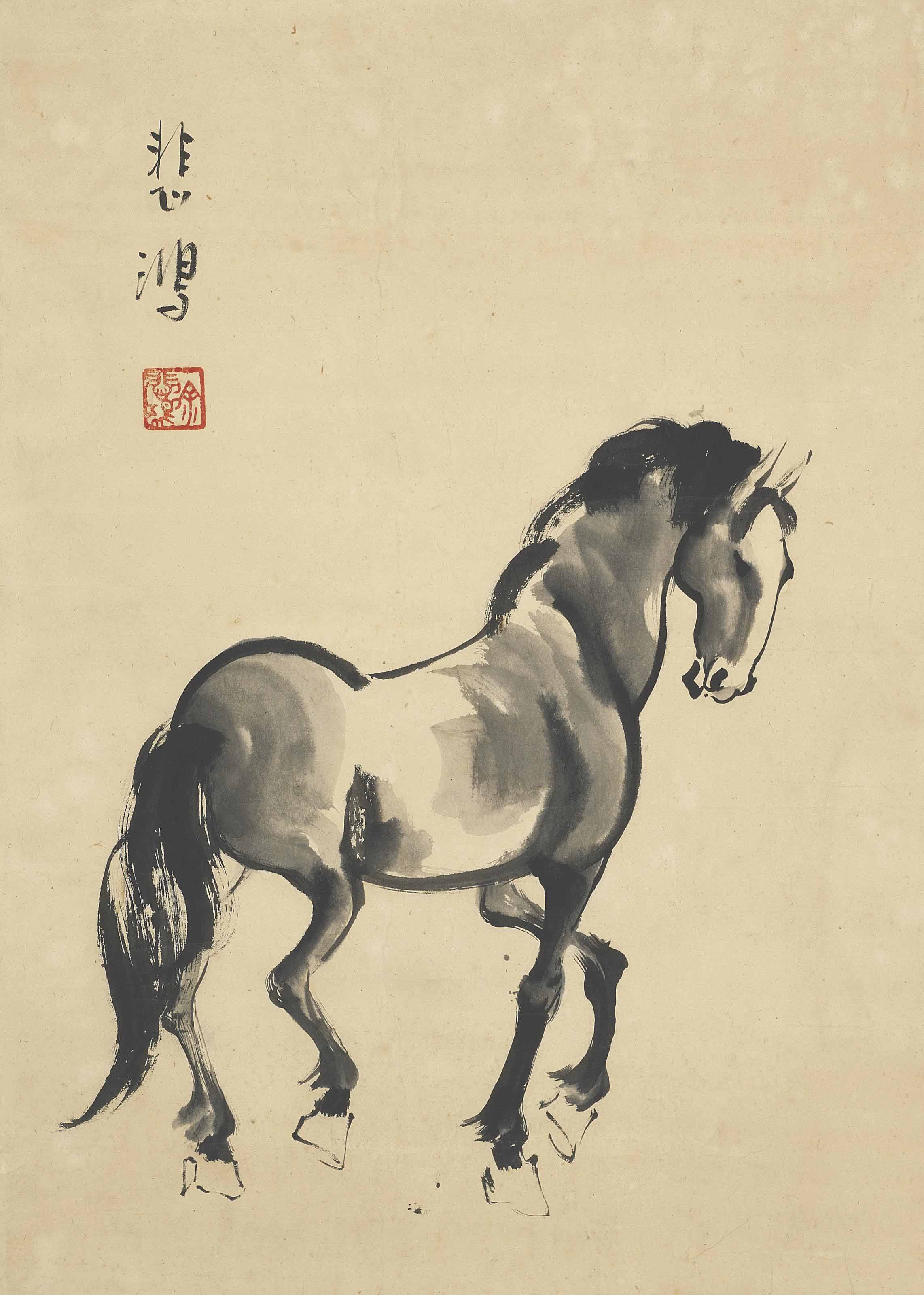 Xu Beihong — ЛОШАДЬ