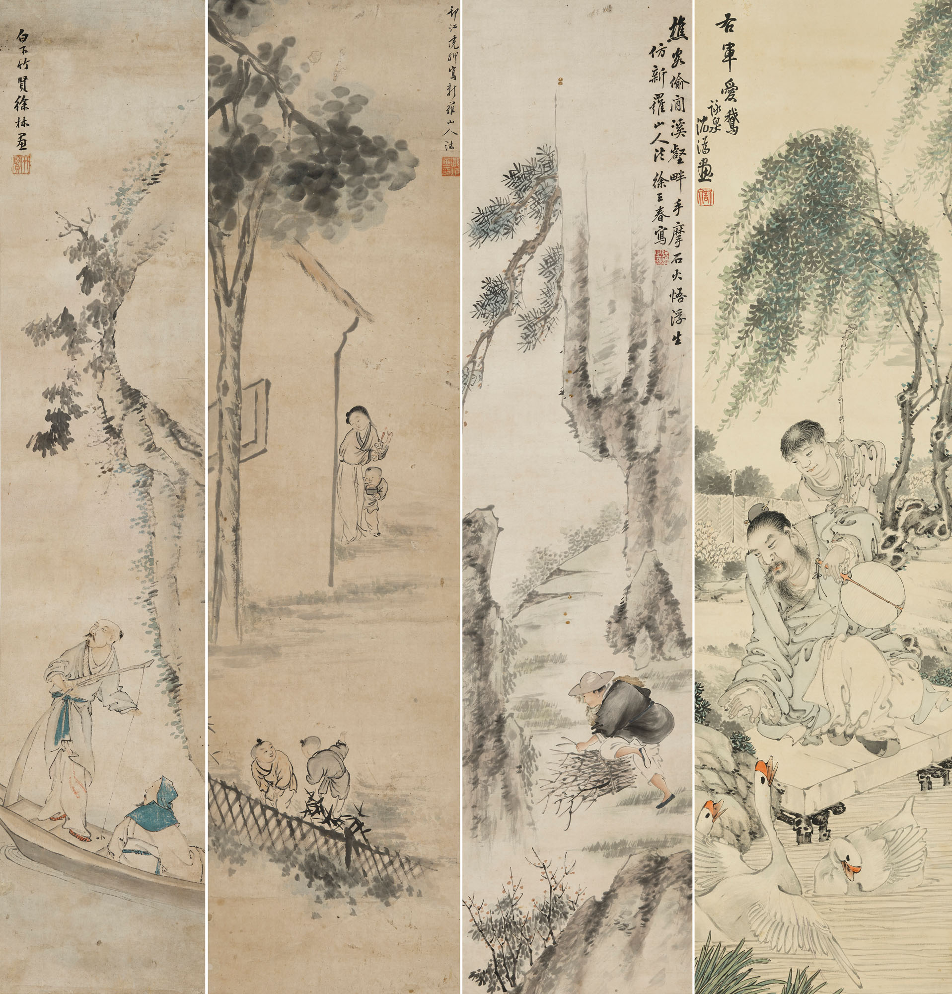 Xu Bing — Пейзажи и фигуры