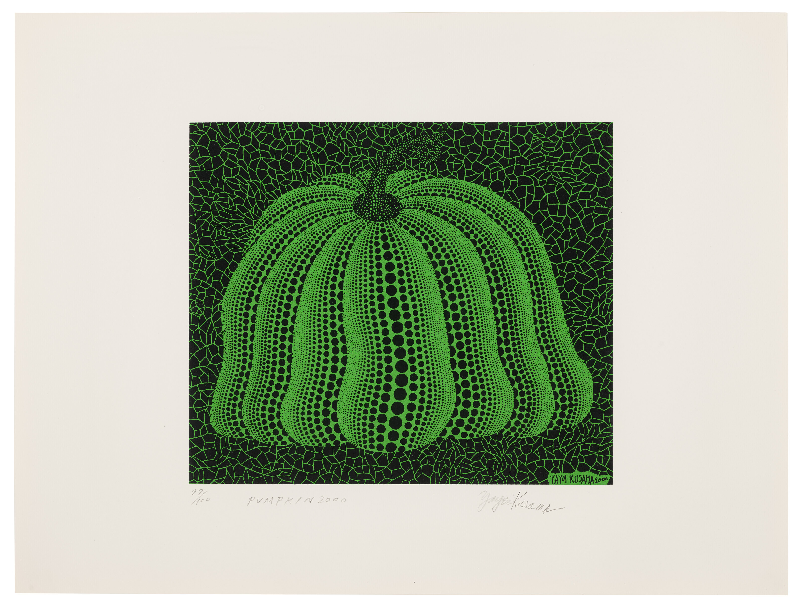 Yayoi Kusama — Тыква 2000 г. (зеленая)