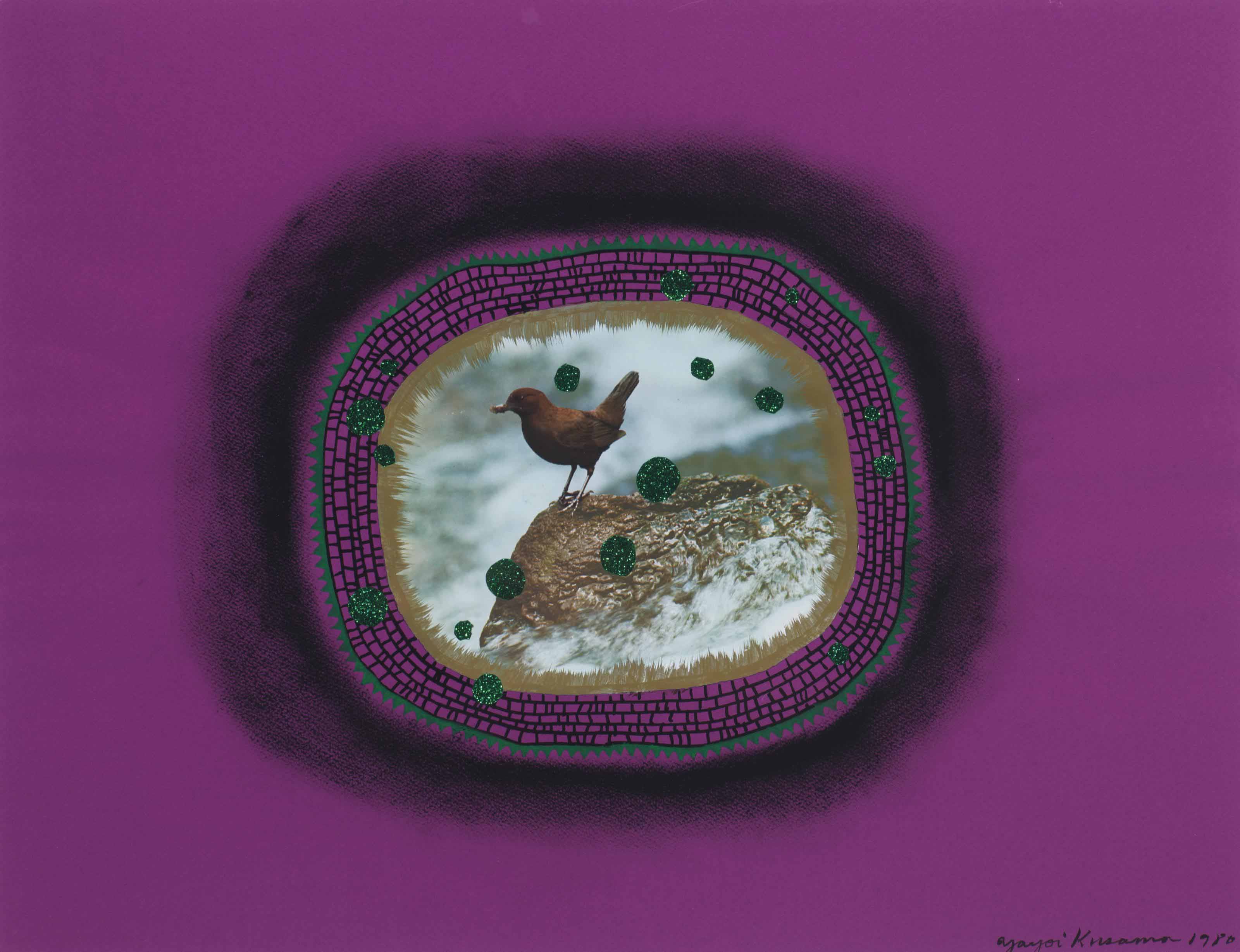 Yayoi Kusama — Птица (фиолетовая)