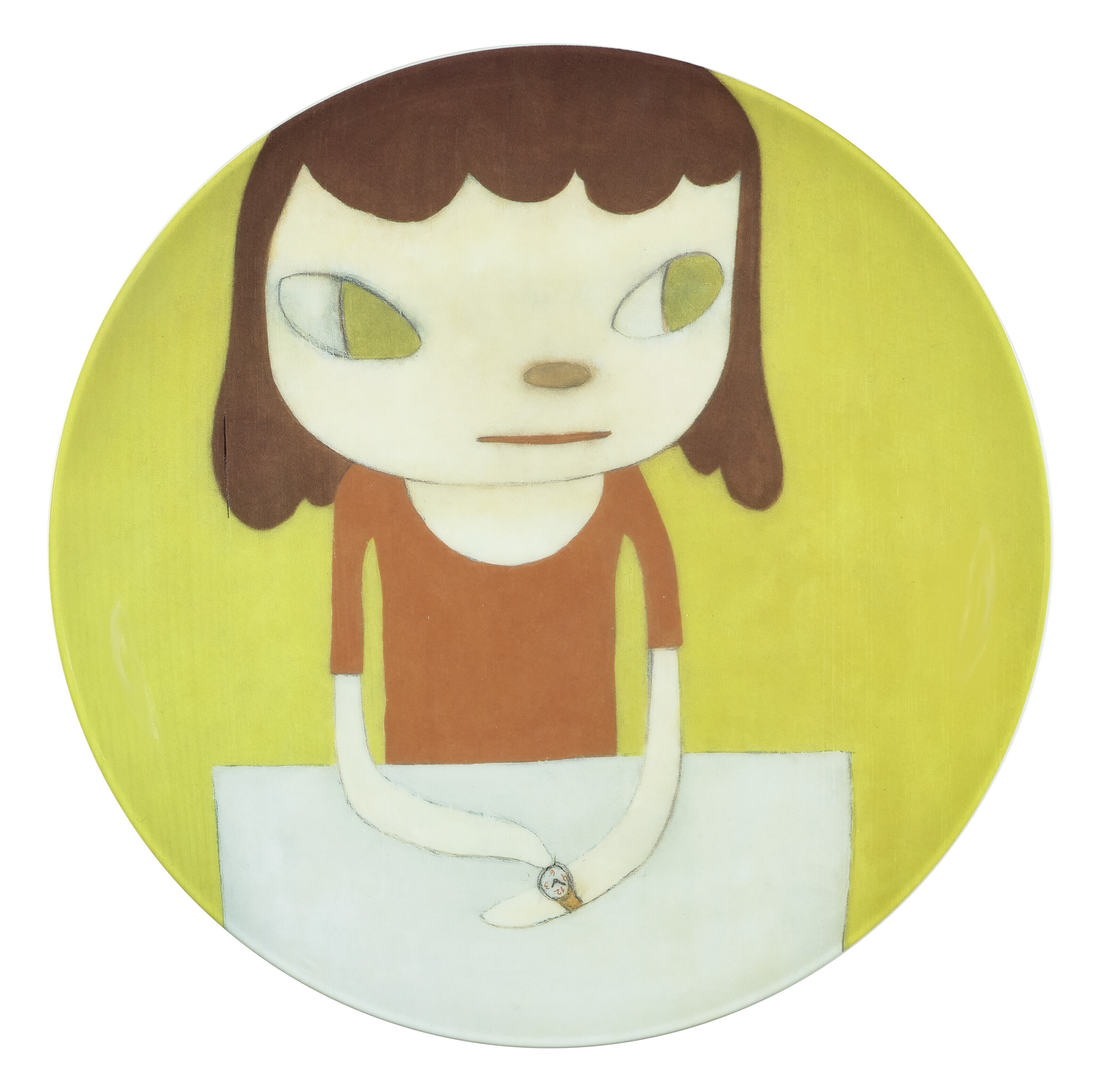 Yoshitomo Nara — Сейчас без пяти три (подробно), 2012, из проекта Artist Plate Project