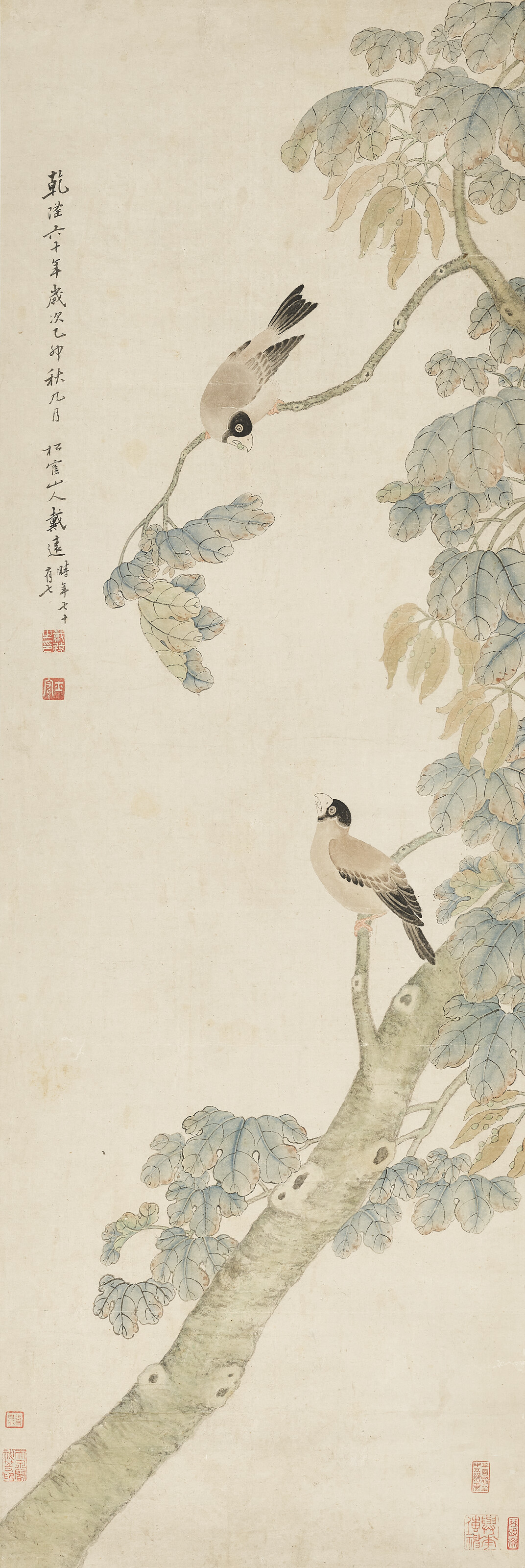 Yuan Yuan — Платан и две птицы