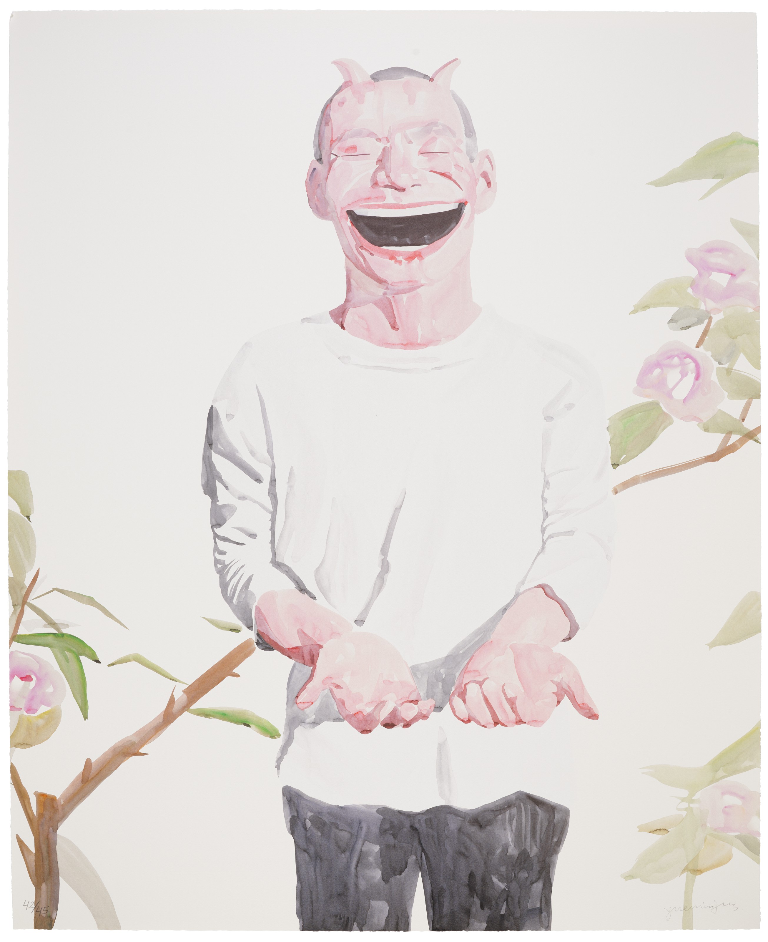 Yue Minjun — Серия Smile-ism