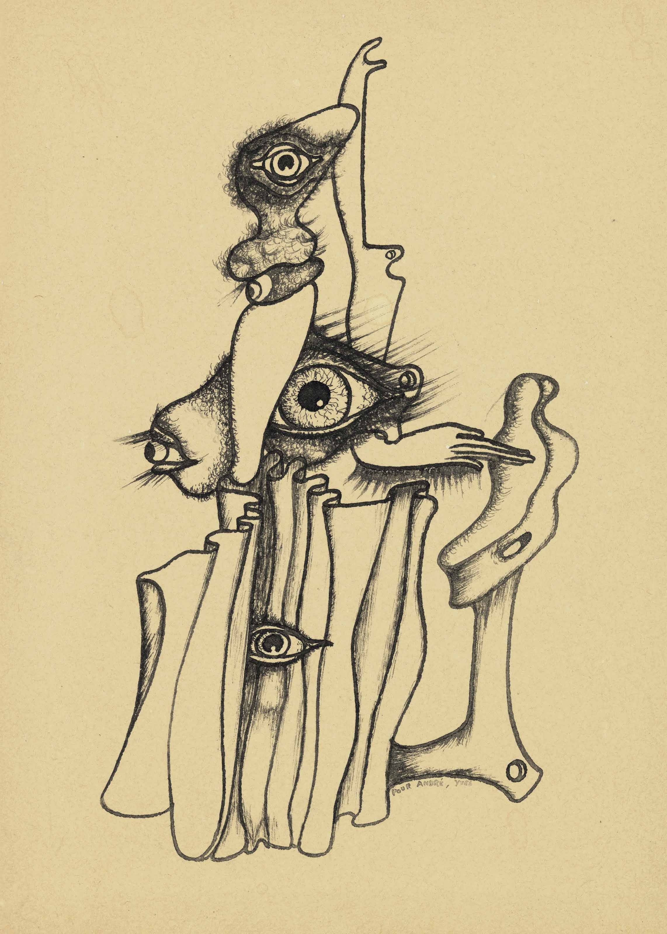 Yves Tanguy — Без титра ( спереди и сзади ), изображение 2