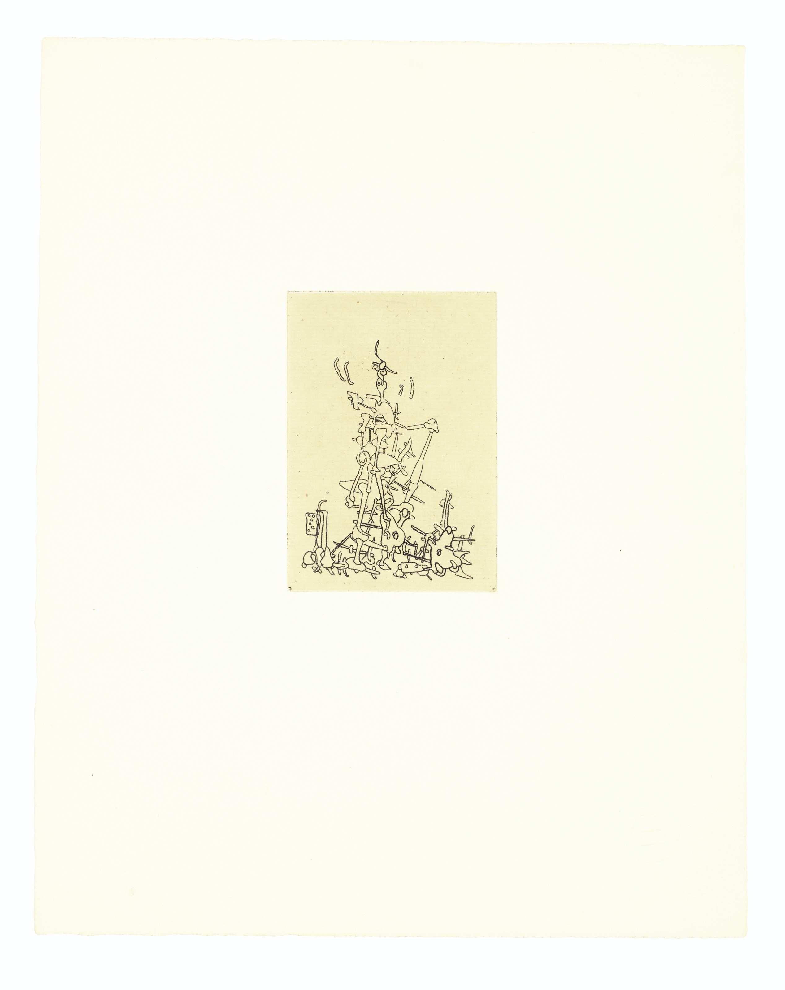 Yves Tanguy — Без названия, из серии "Микробы меняются во времени"., изображение 2