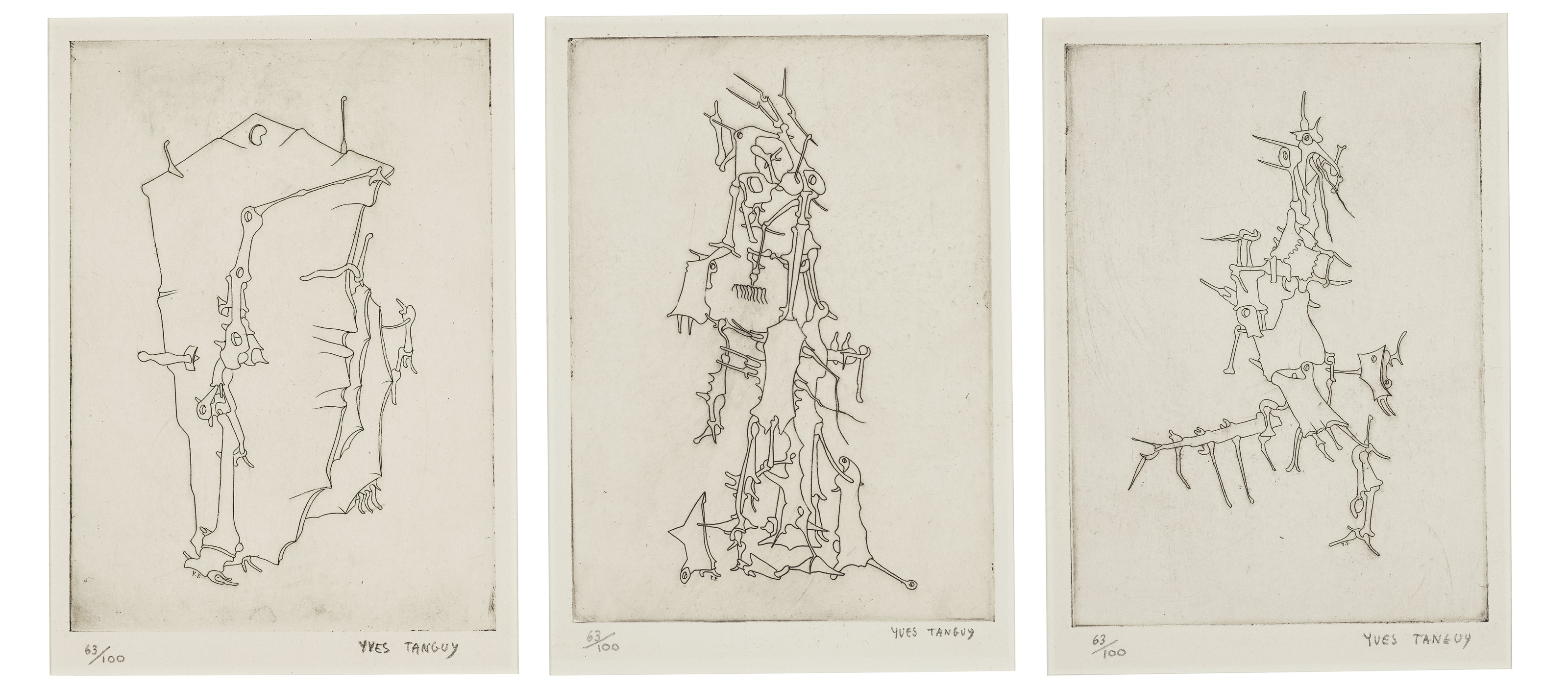 Yves Tanguy — Мит де ля Рош Персе : три тарелки