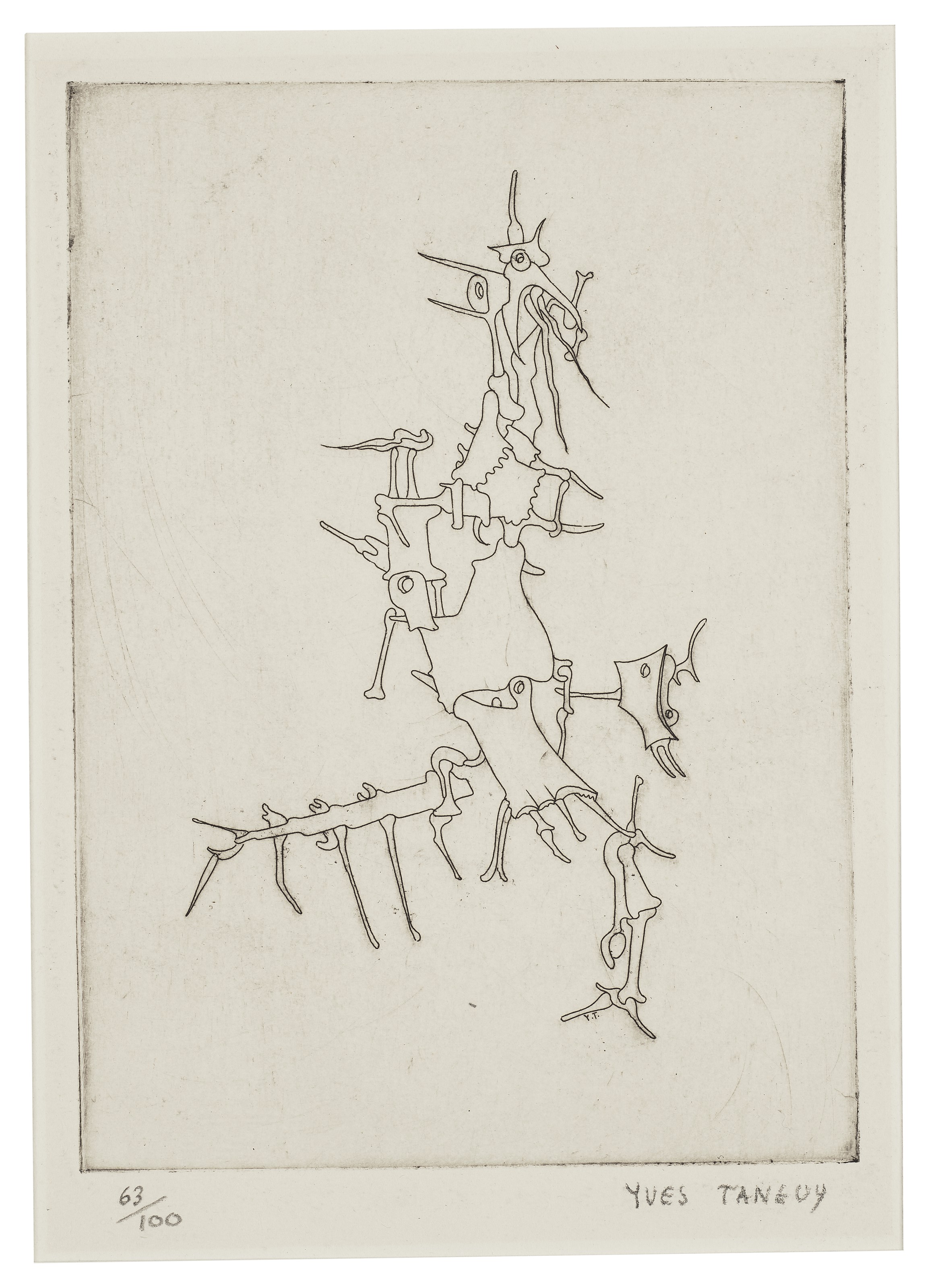 Yves Tanguy — Мит де ля Рош Персе : три тарелки, изображение 4