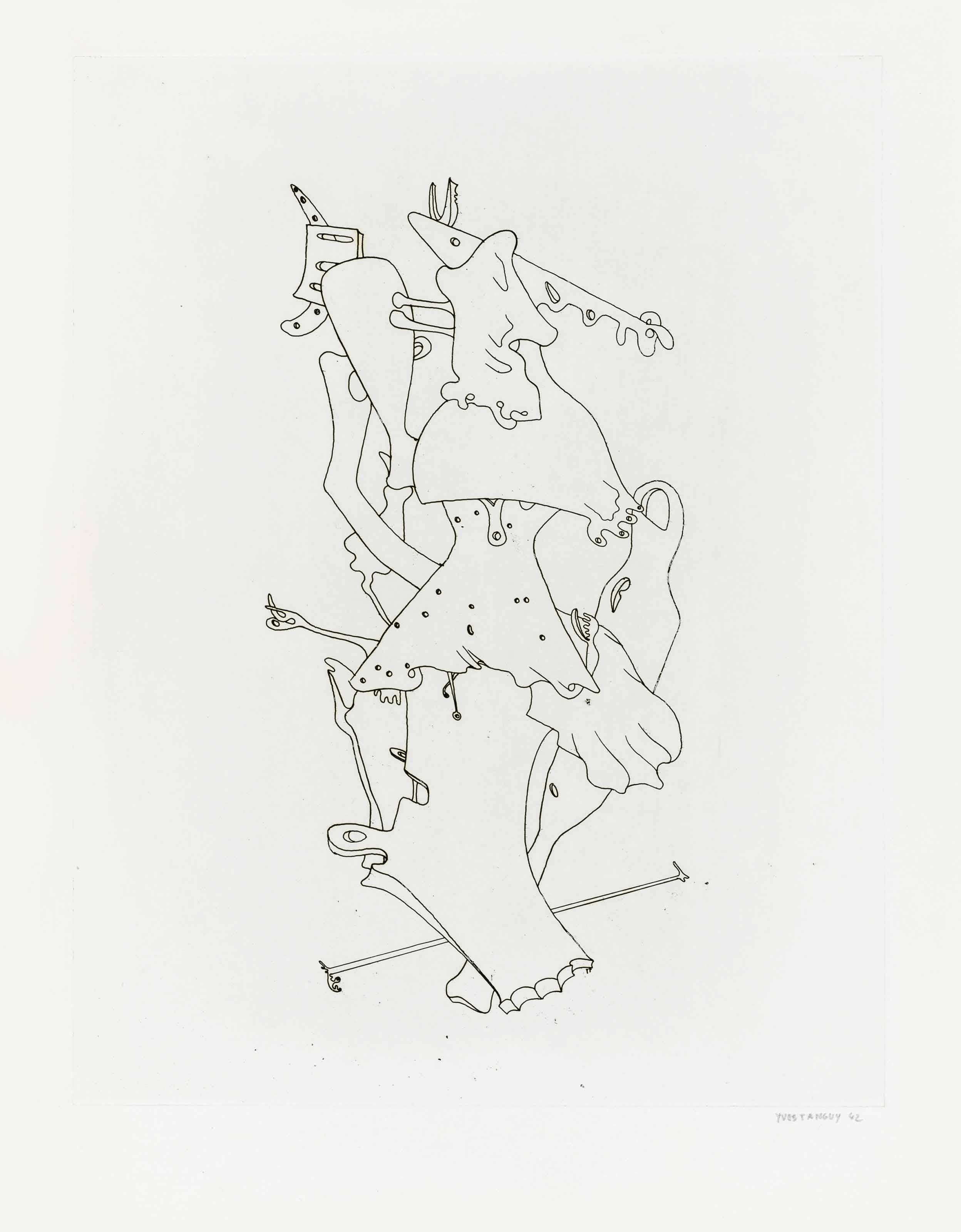 Yves Tanguy — Без названия, из портфолио VVV