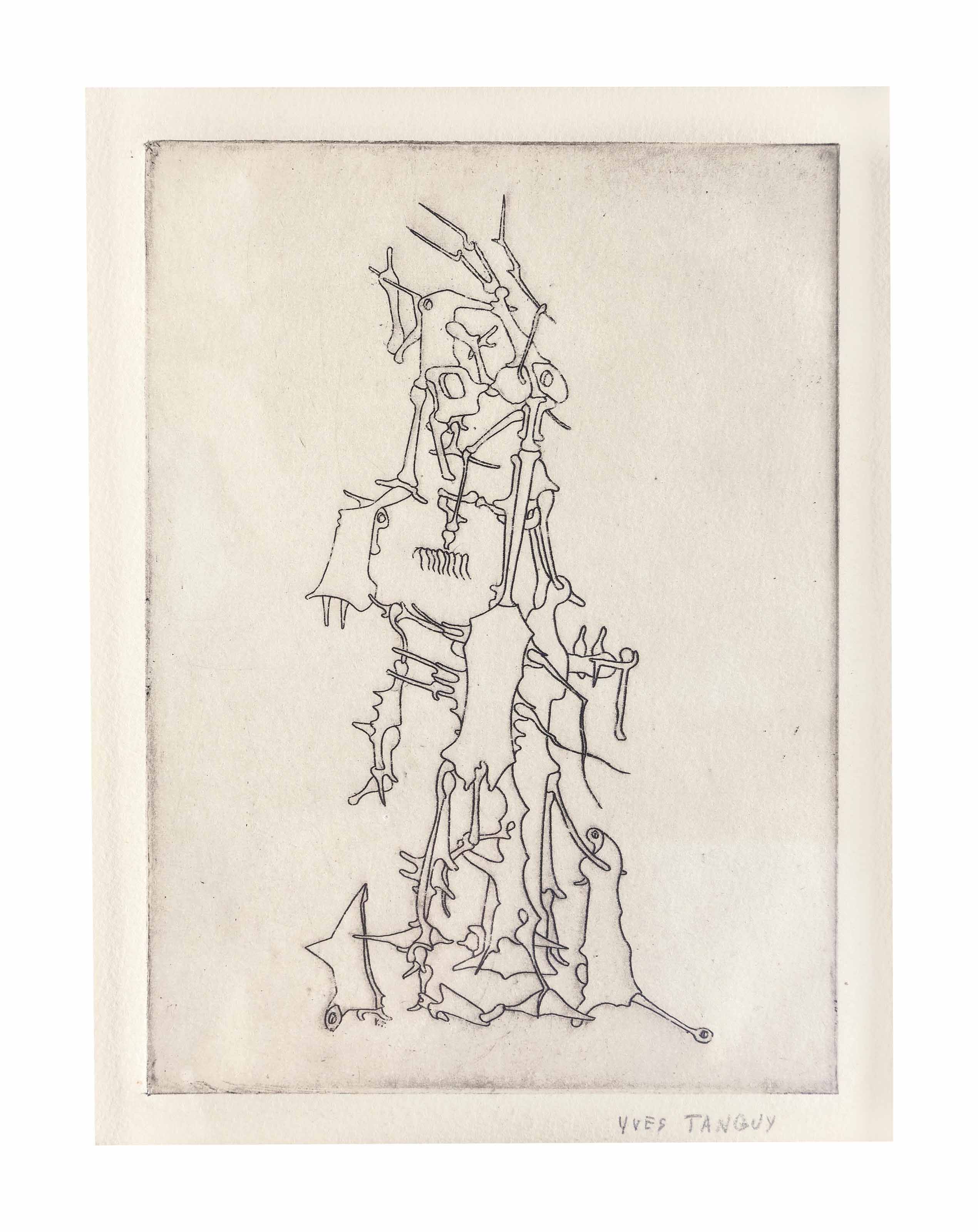 Yves Tanguy — Без названия, от Ивана Голля "Миф о ля рош Перси"