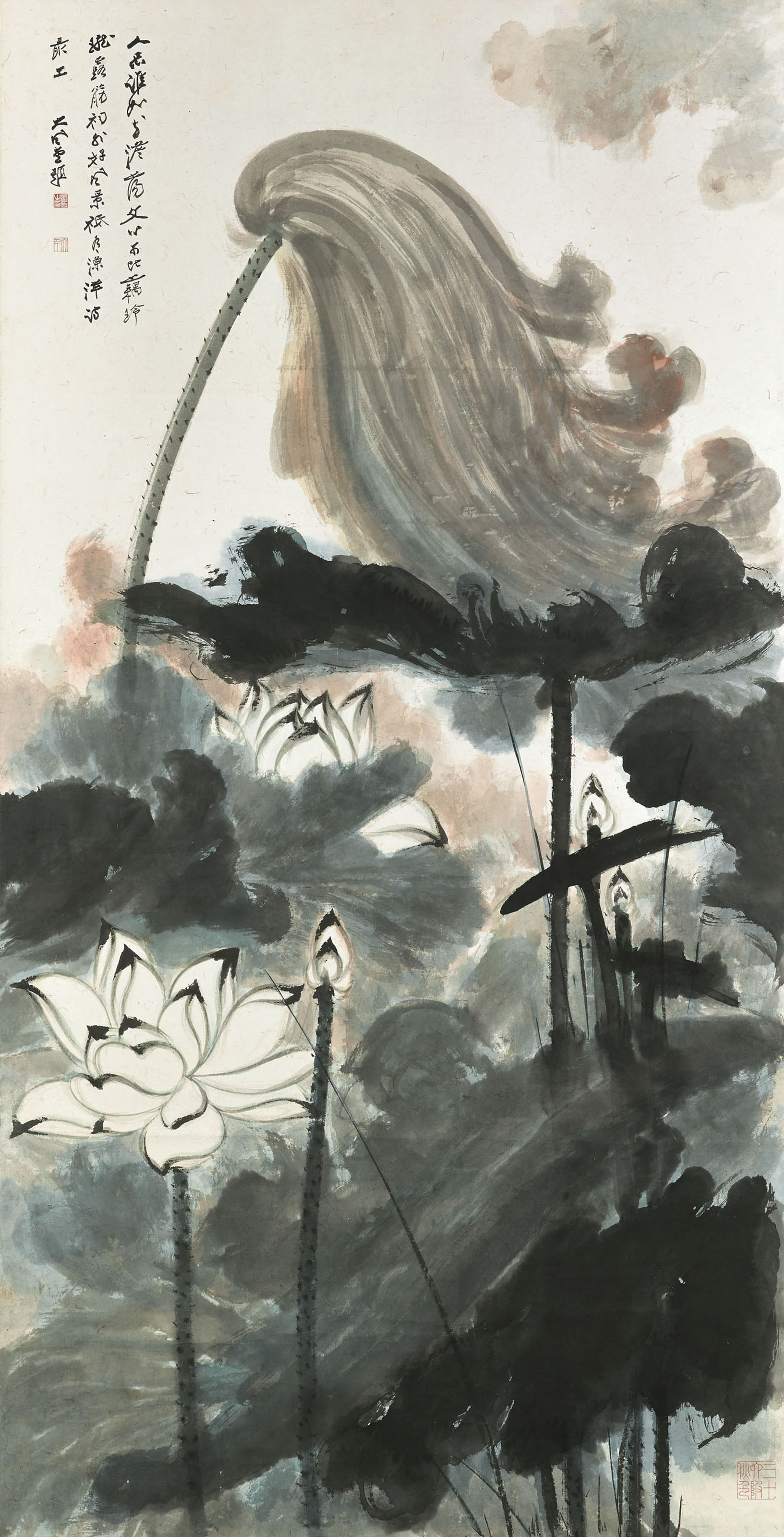 Zhang Daqian — Лотос, изображение 4