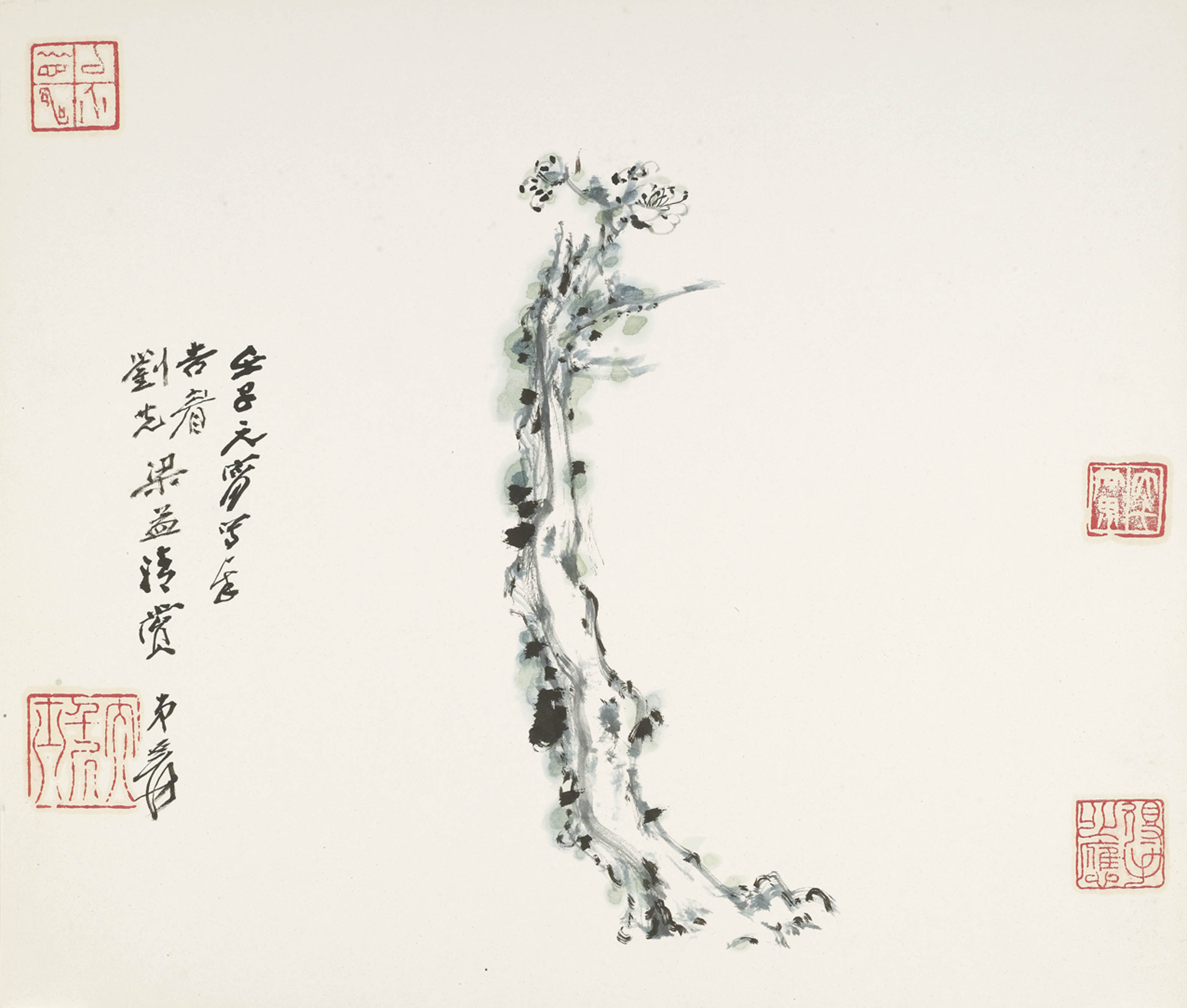Zhang Daqian — Любуясь пейзажами и цветами, изображение 4