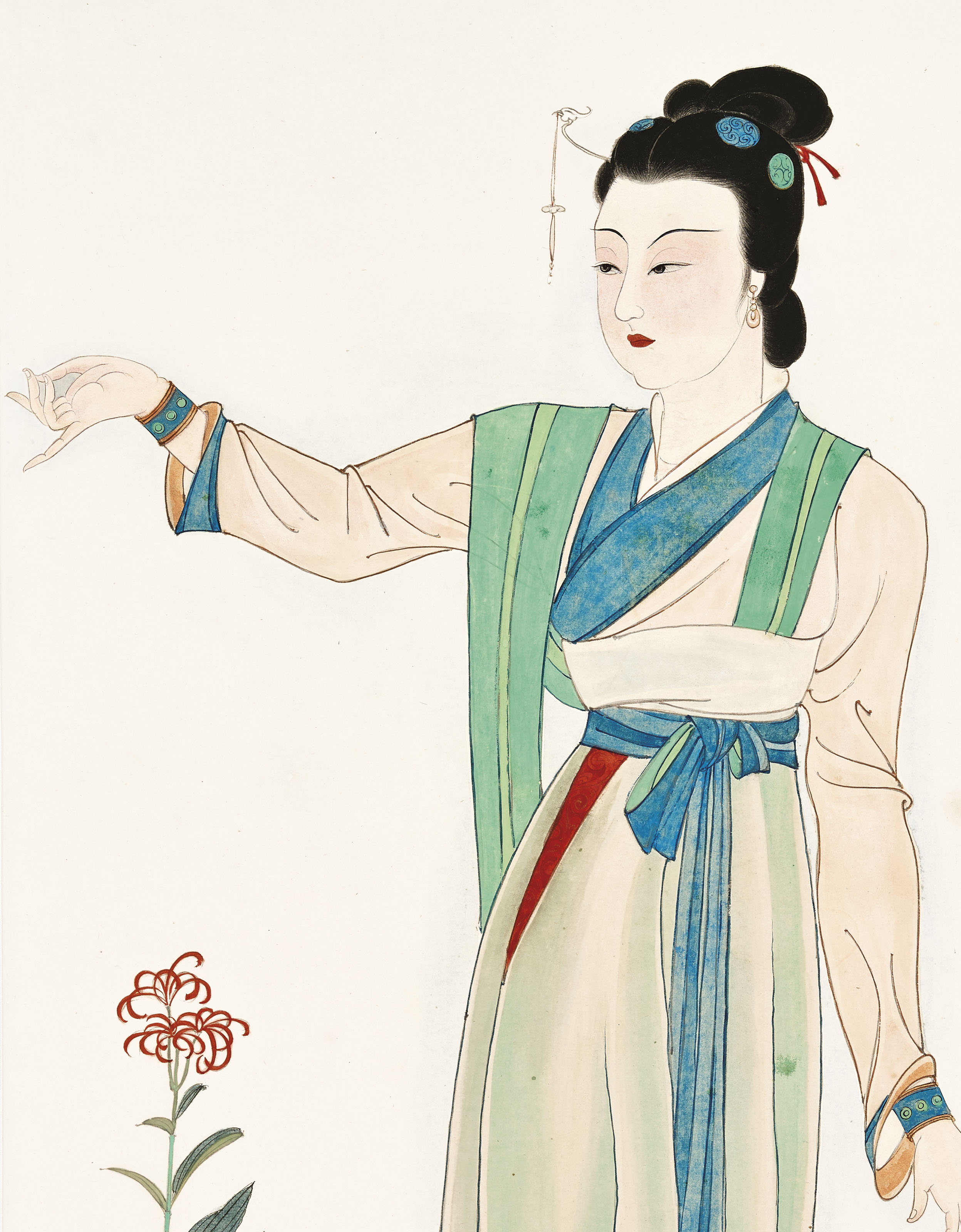 Zhang Daqian — Леди из династии Тан, изображение 2