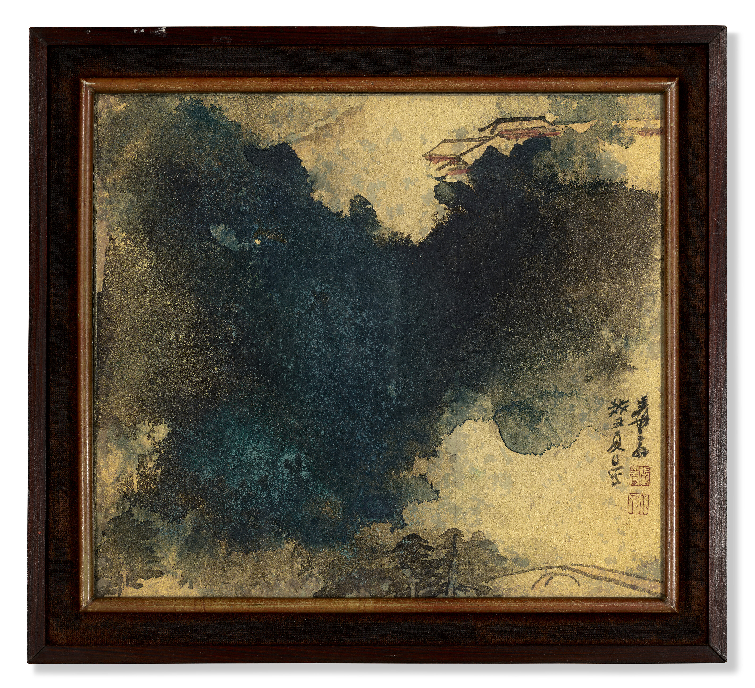 Zhang Daqian — Храм в горах, изображение 2