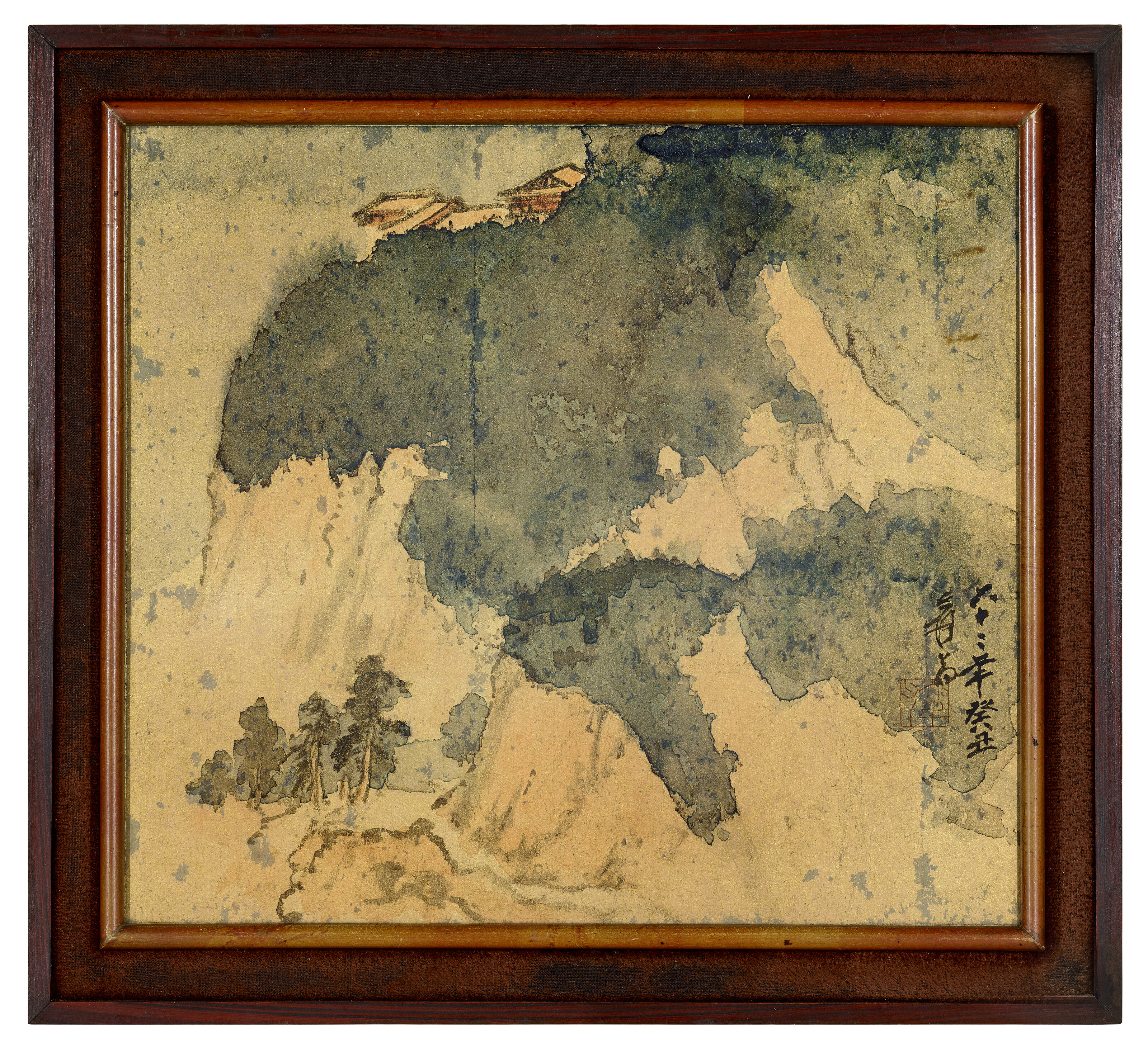 Zhang Daqian — Храм на скале, изображение 2