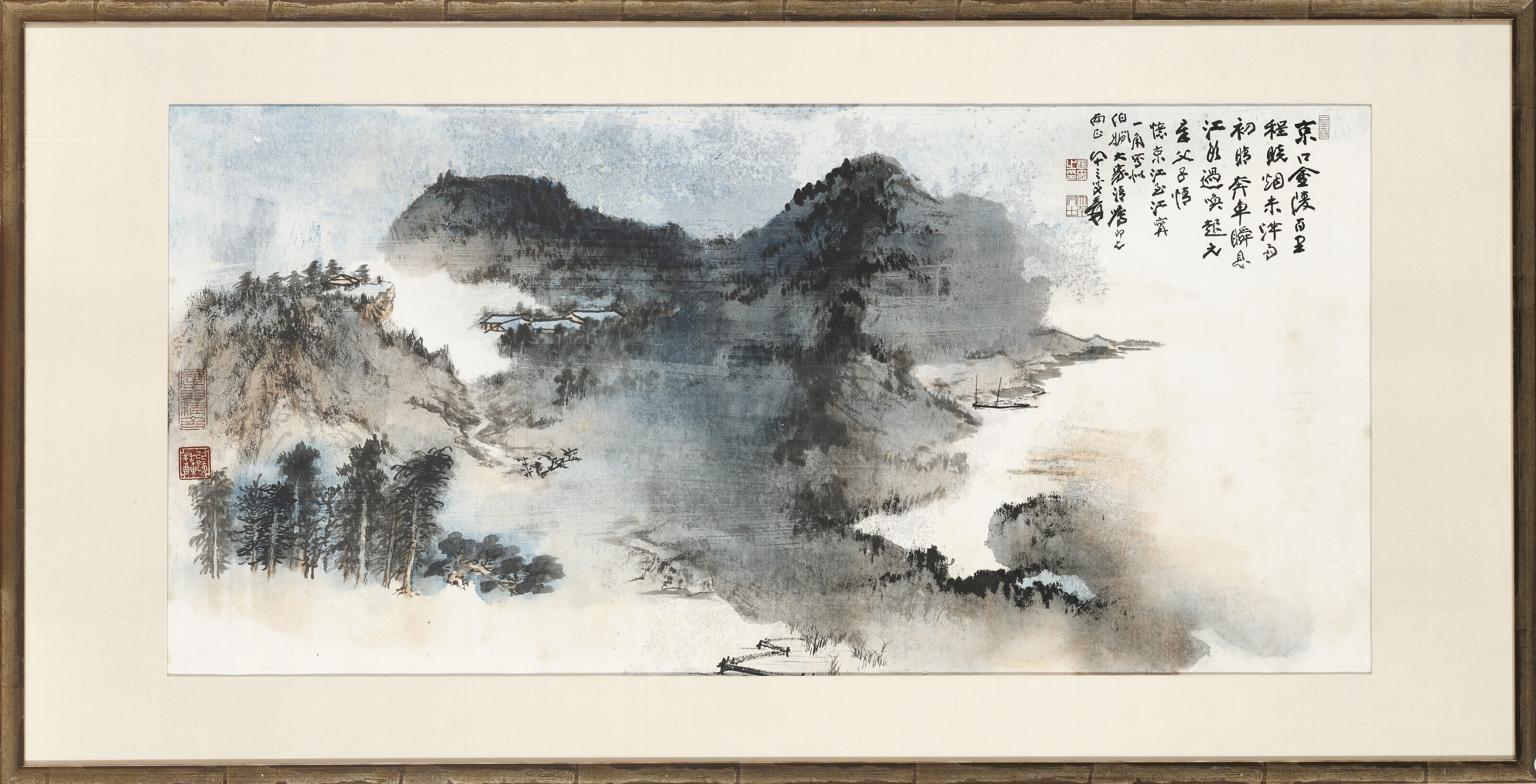 Zhang Daqian — Пейзаж Цзяннани, изображение 2
