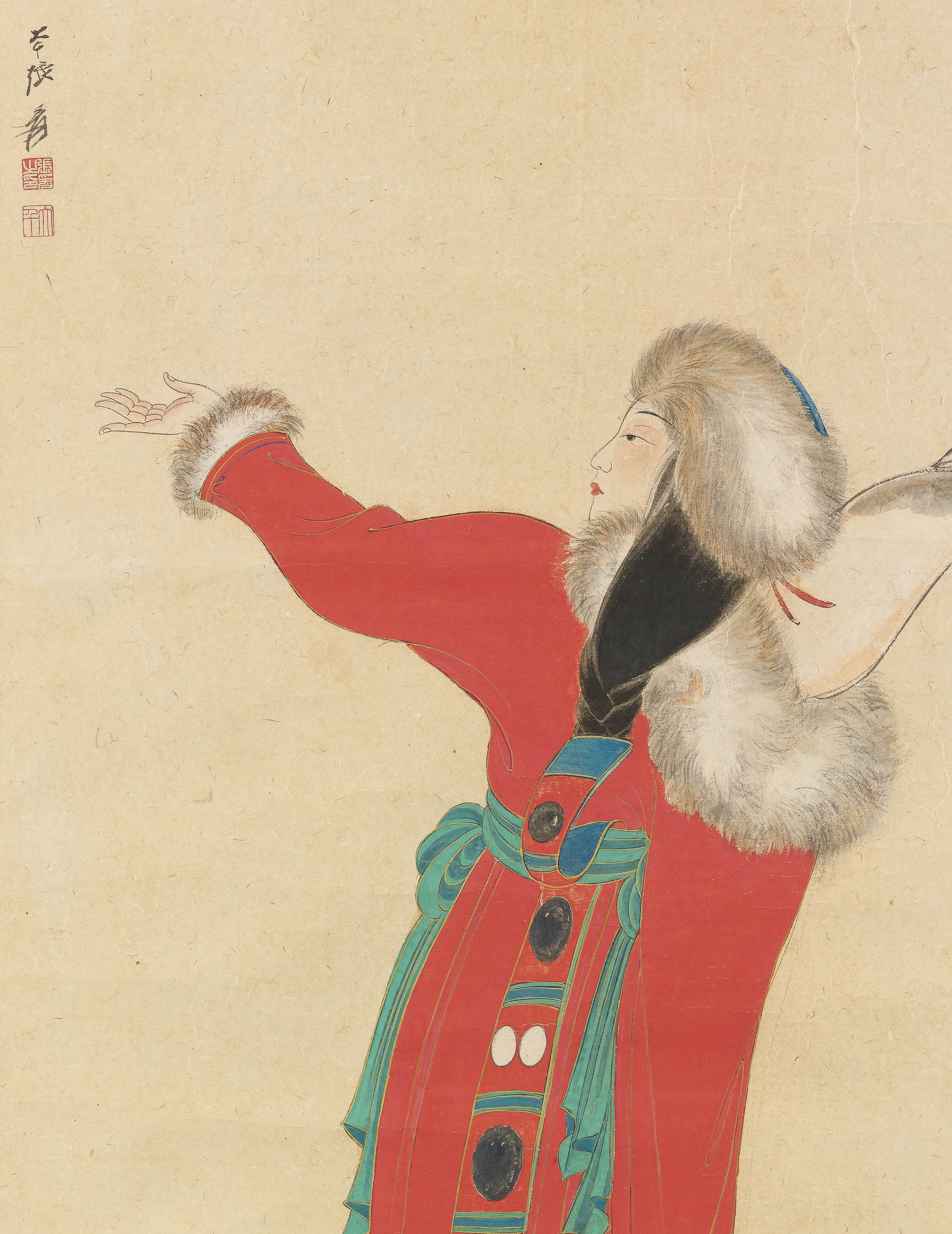 Zhang Daqian — Тибетская танцовщица, изображение 2