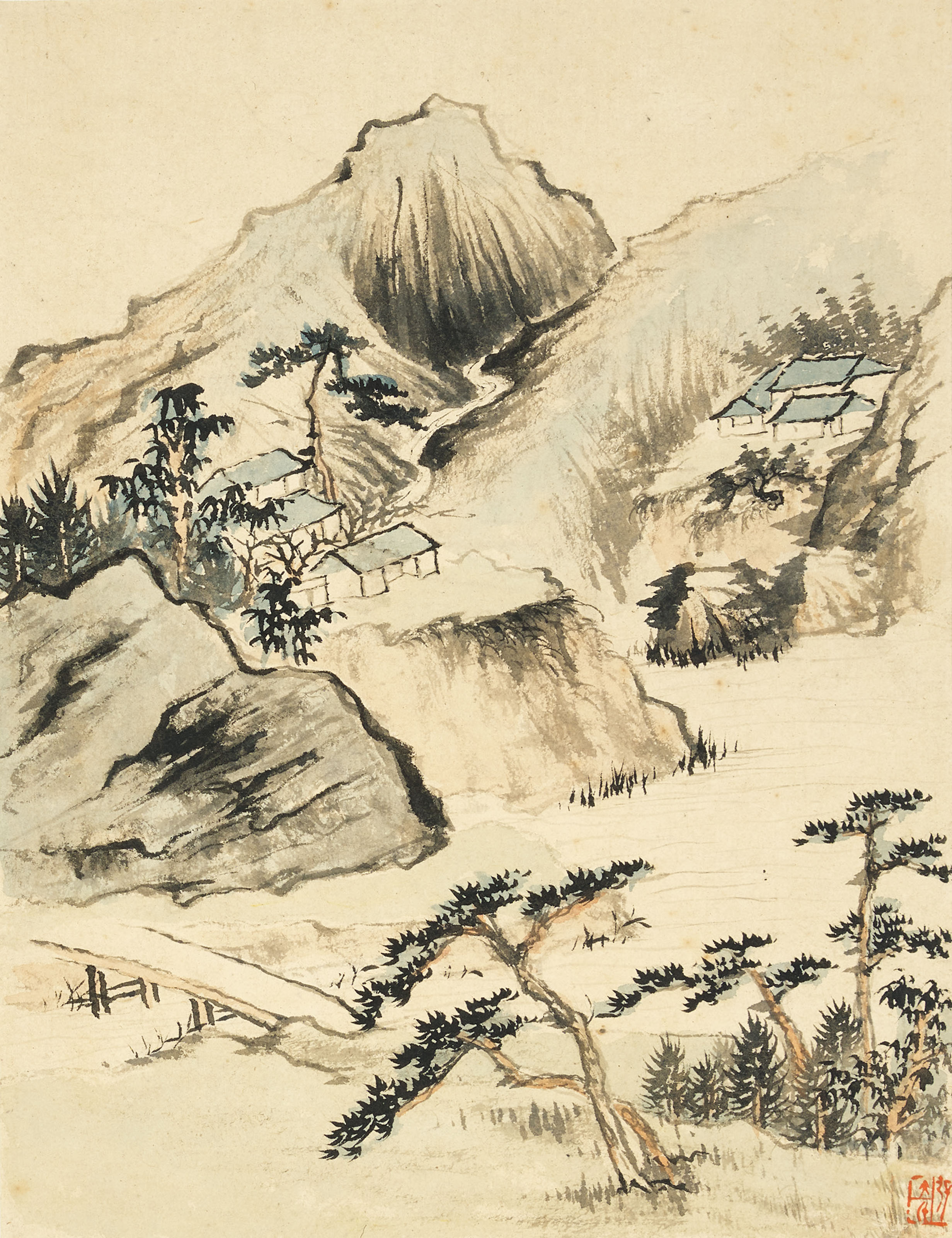 Zhang Daqian — Пейзажи после Шитао, изображение 8