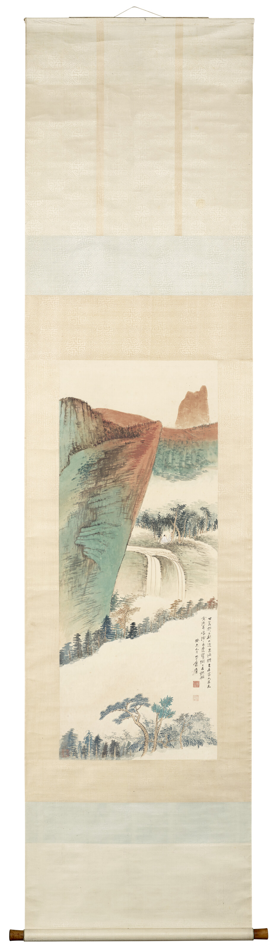 Zhang Daqian — Осенний пейзаж, изображение 2
