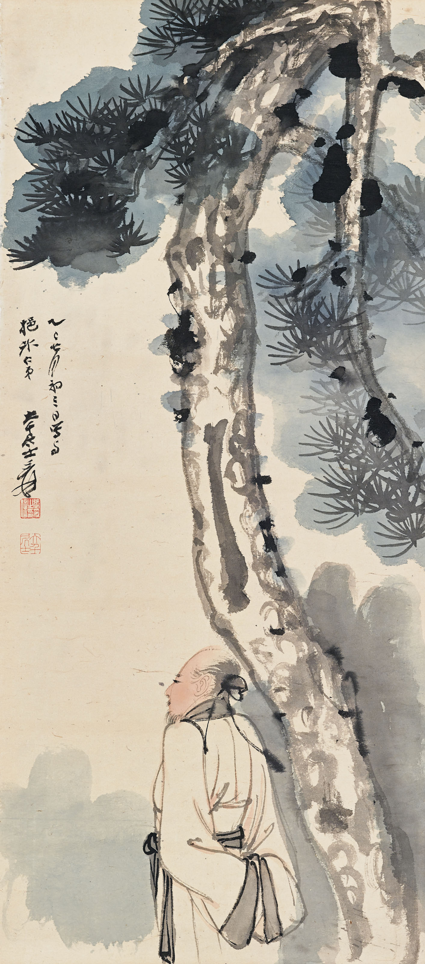Zhang Daqian — Ученый под сосной