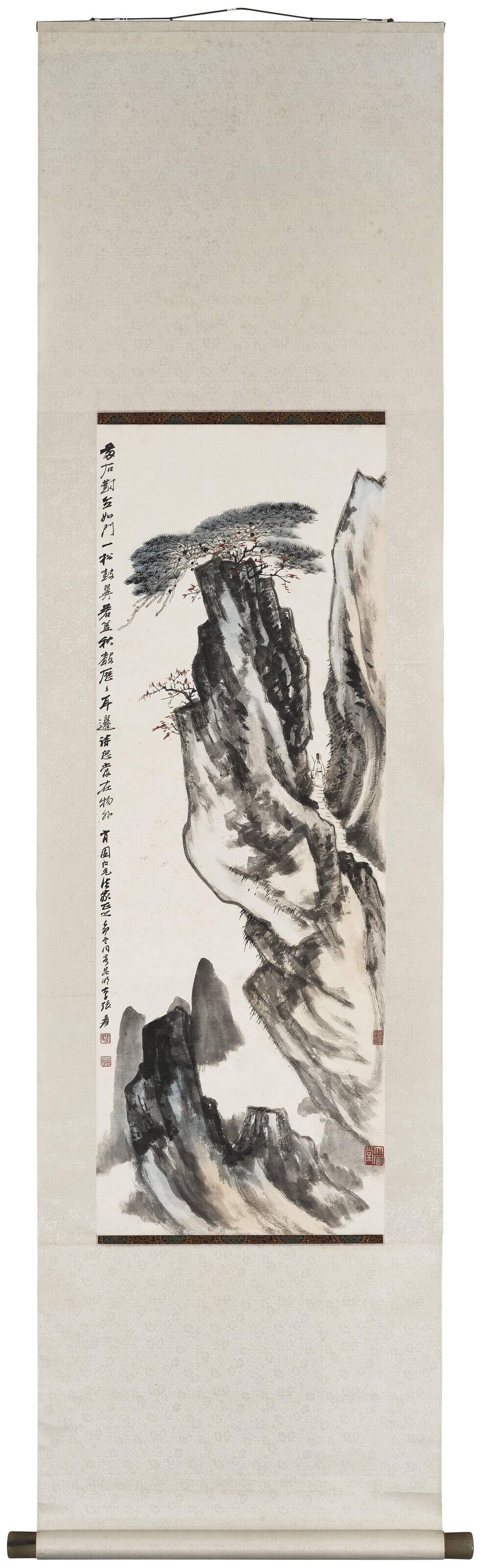 Zhang Daqian — Скала и сосна, изображение 2