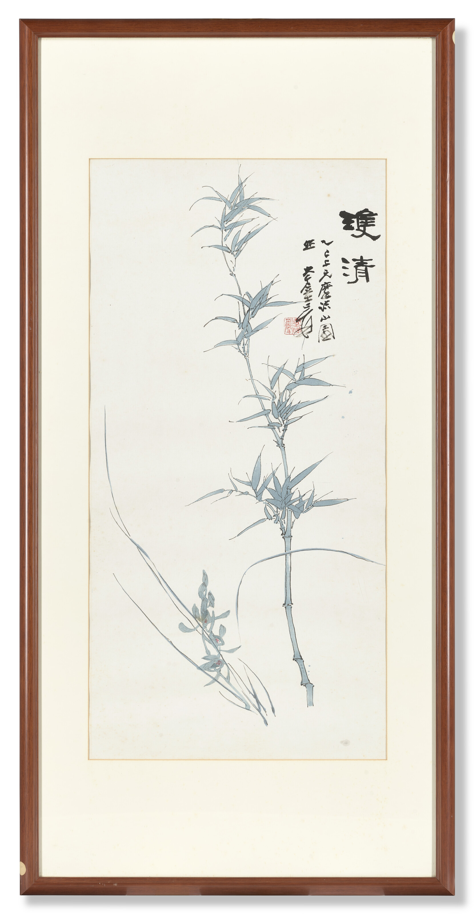 Zhang Daqian — Бамбук и орхидея, изображение 2